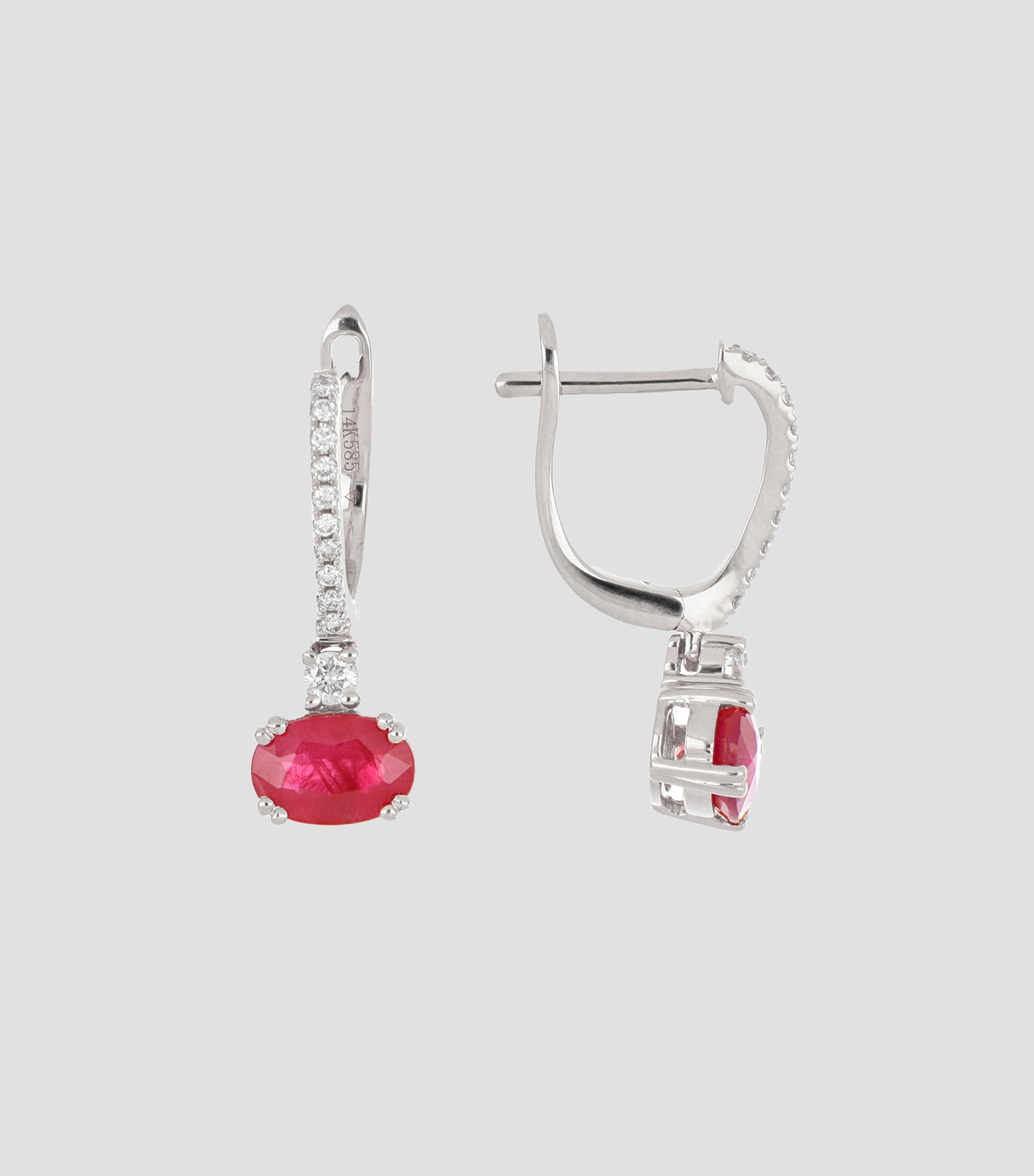 Aretes en Oro de 14 Kilates Mujer
