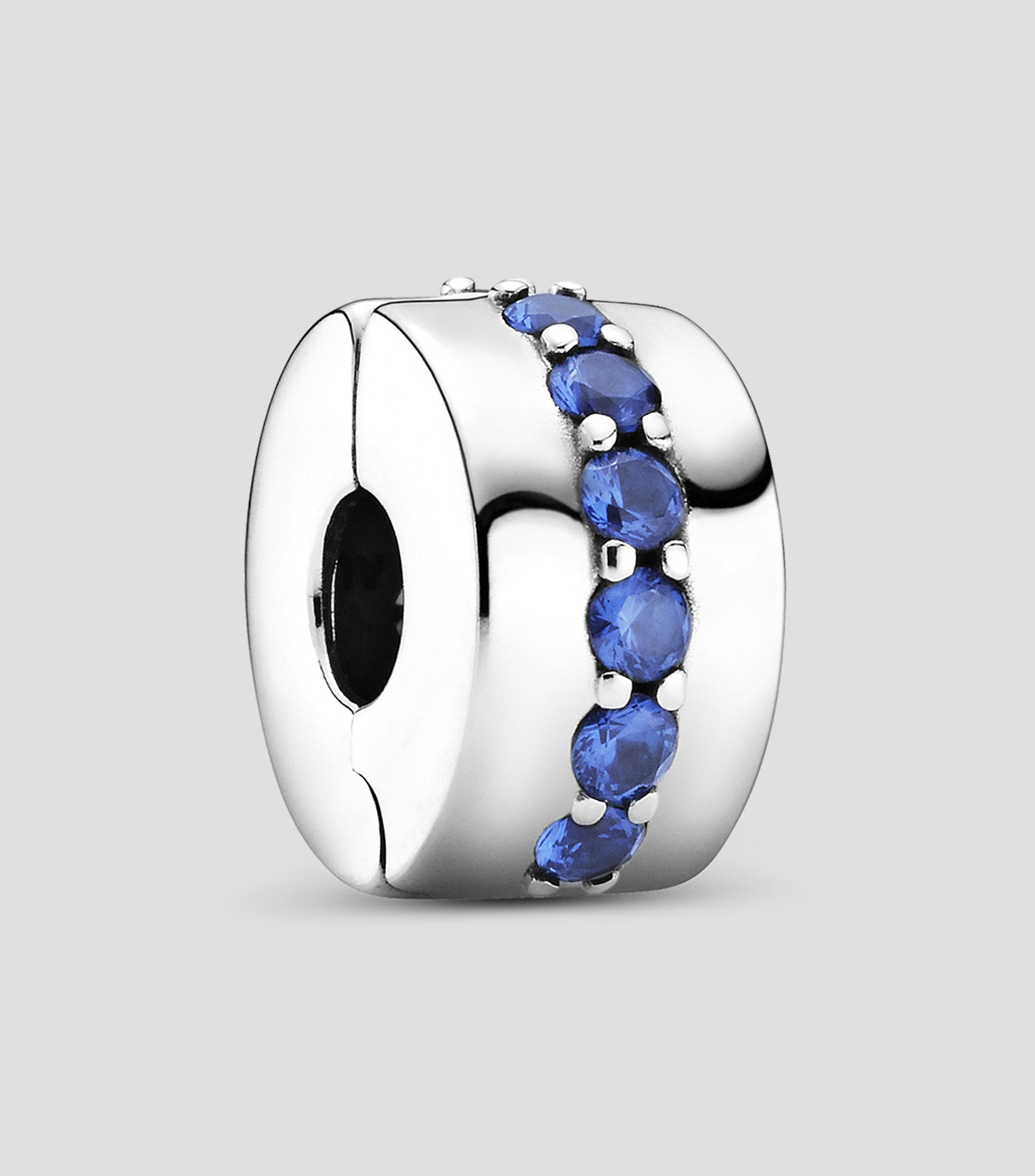 Charm Clip en plata .925 con circonitas Mujer