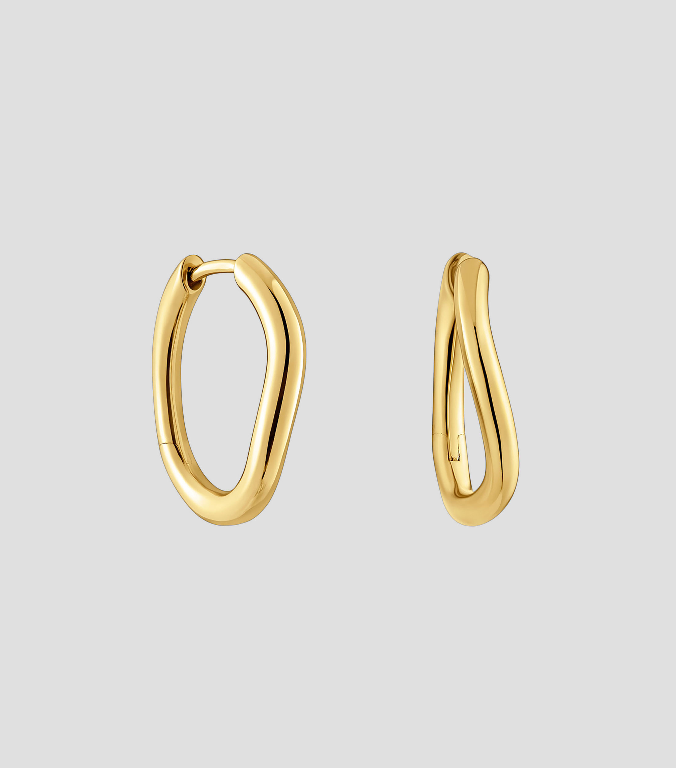 Aretes en Oro amarillo de 18 Kilates Hav Mujer
