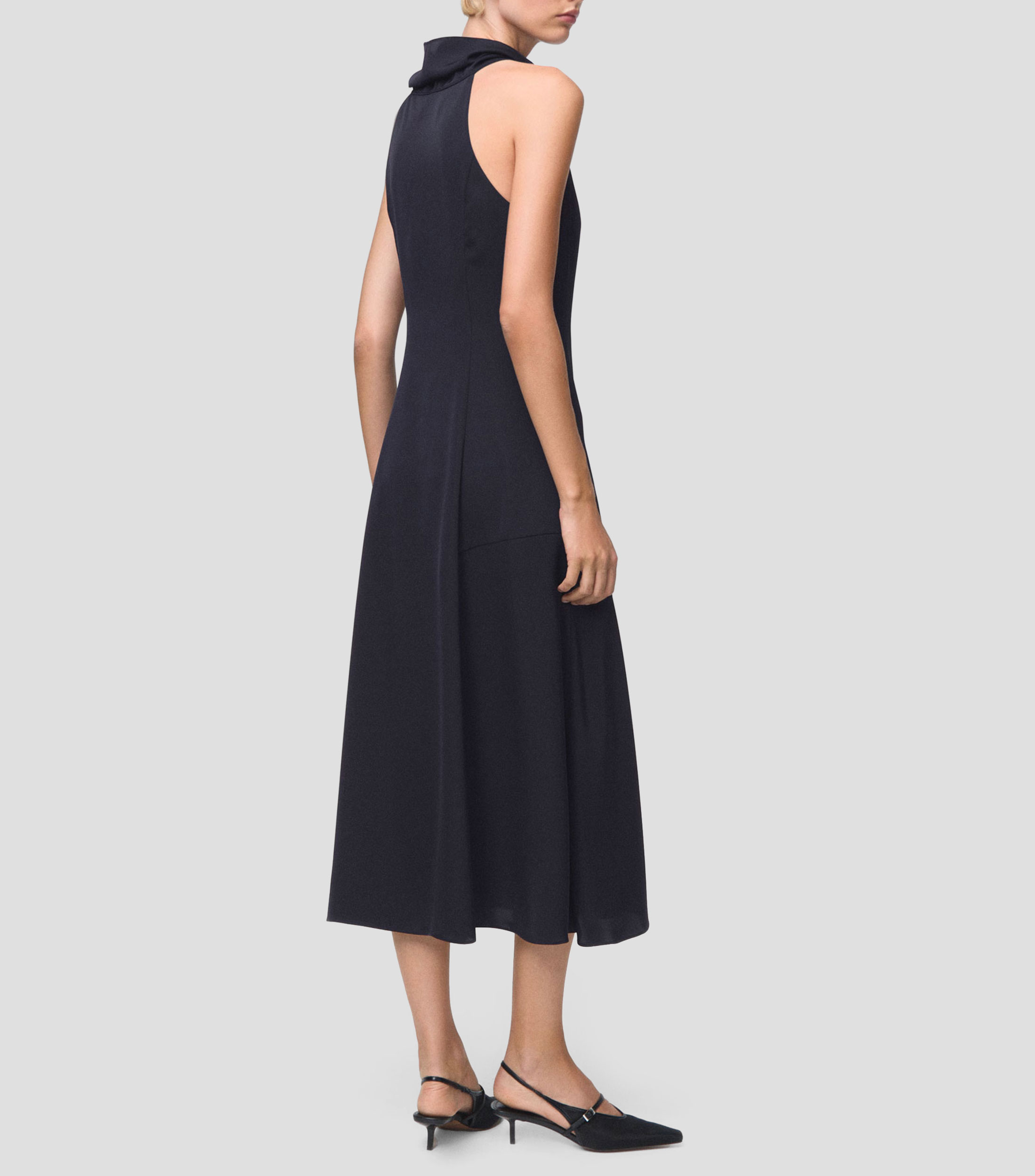 Vestido formal largo liso Mujer
