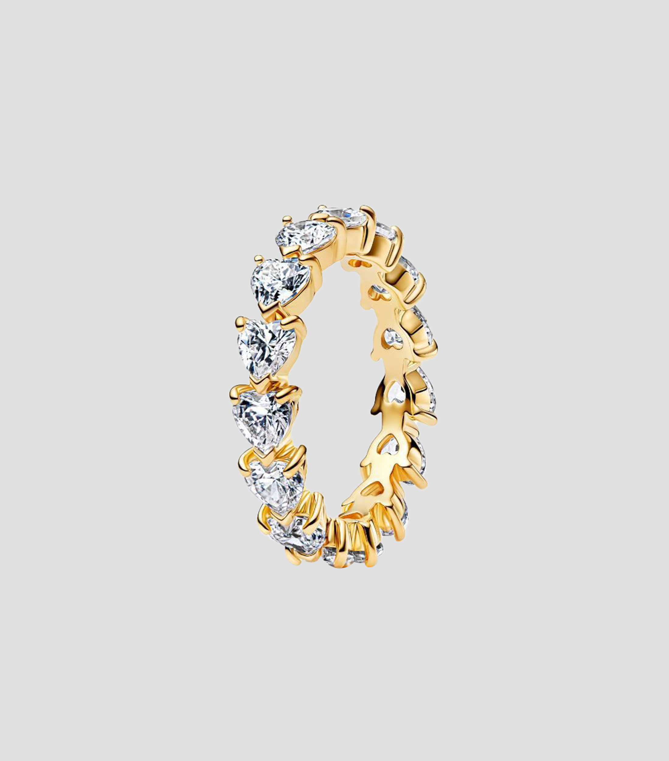 Anillo en plata con circonias cúbicas Mujer