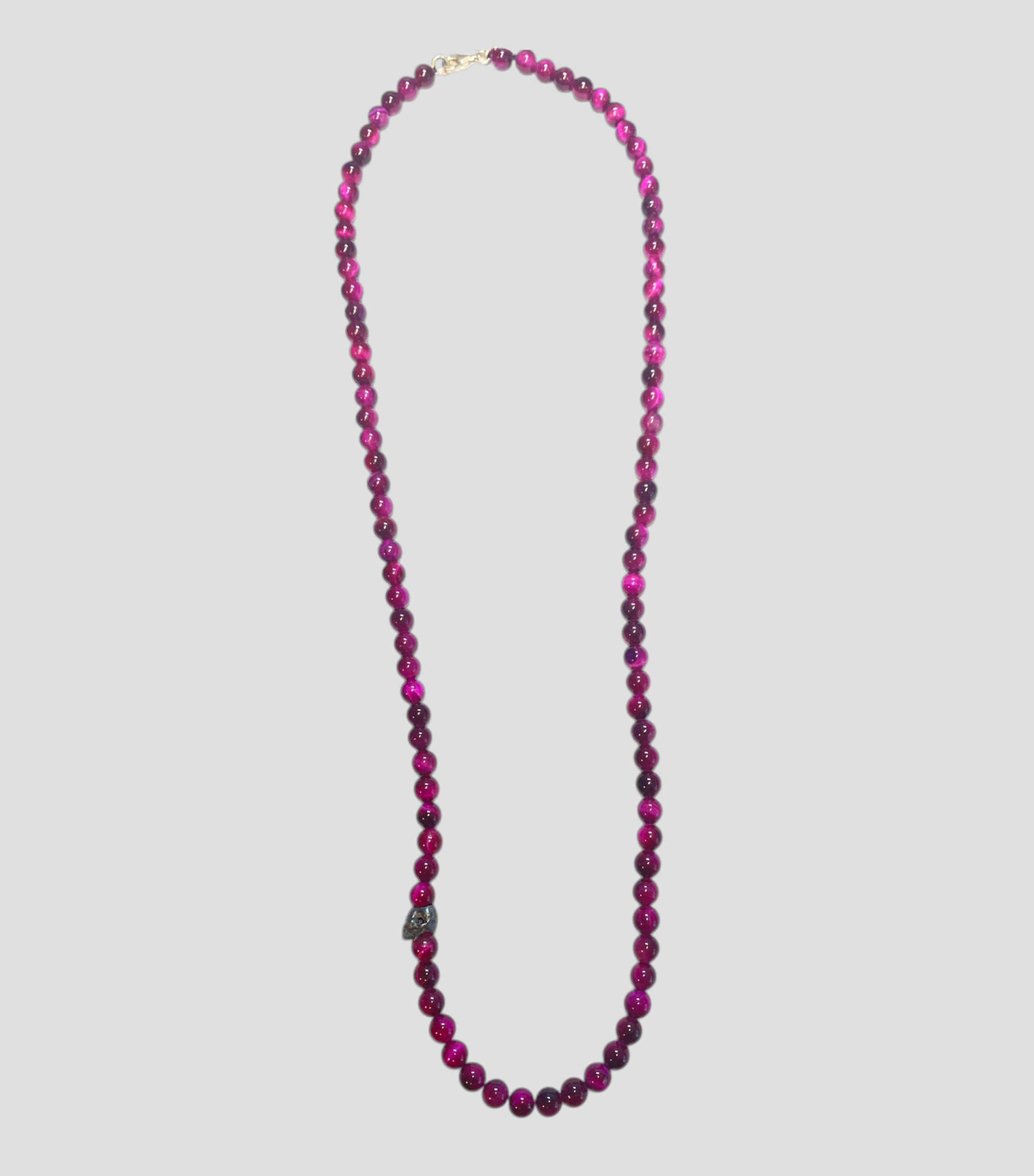 Collar Skull Ojo de Tigre Unisex