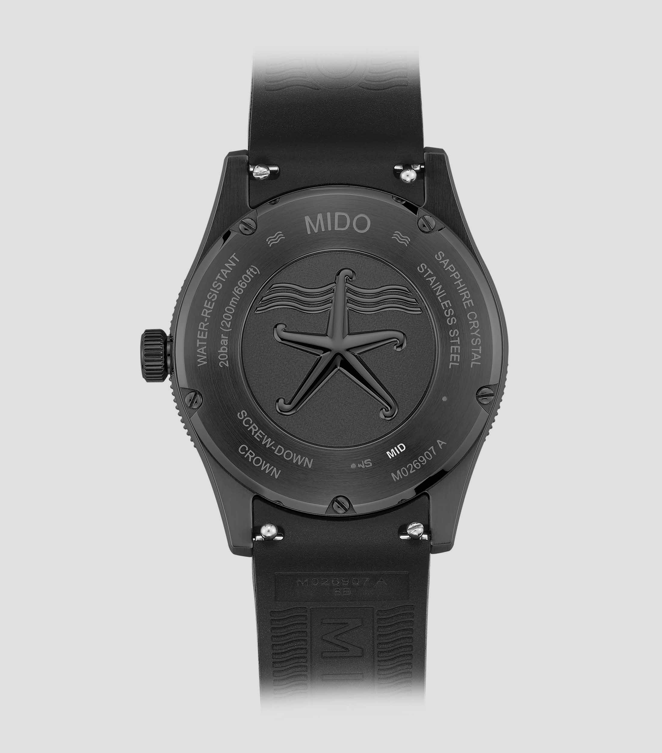 Reloj Unisex Ocean Star 39 Negro, Edición Especial