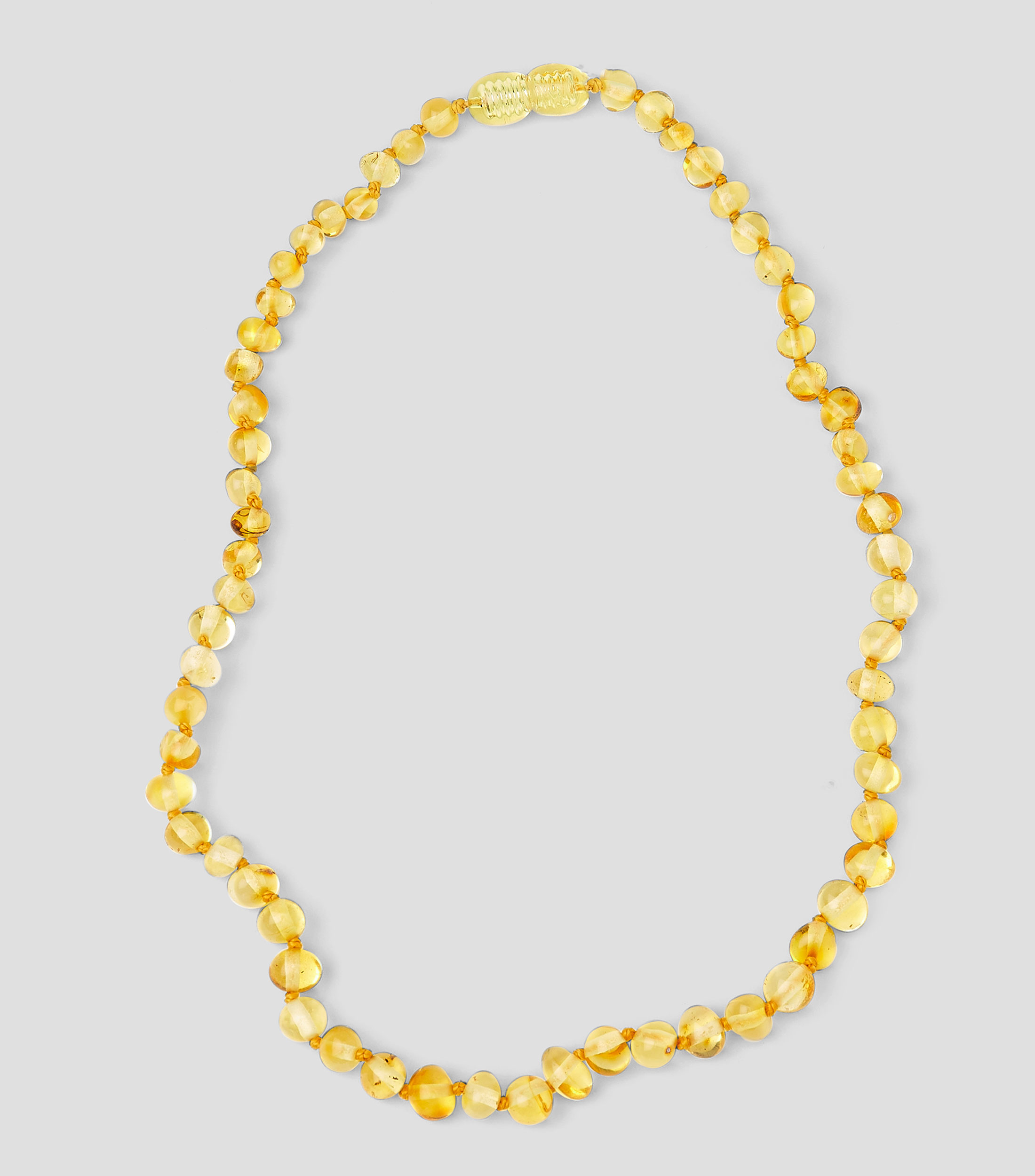 Collar con ámbar amarillo Bebés