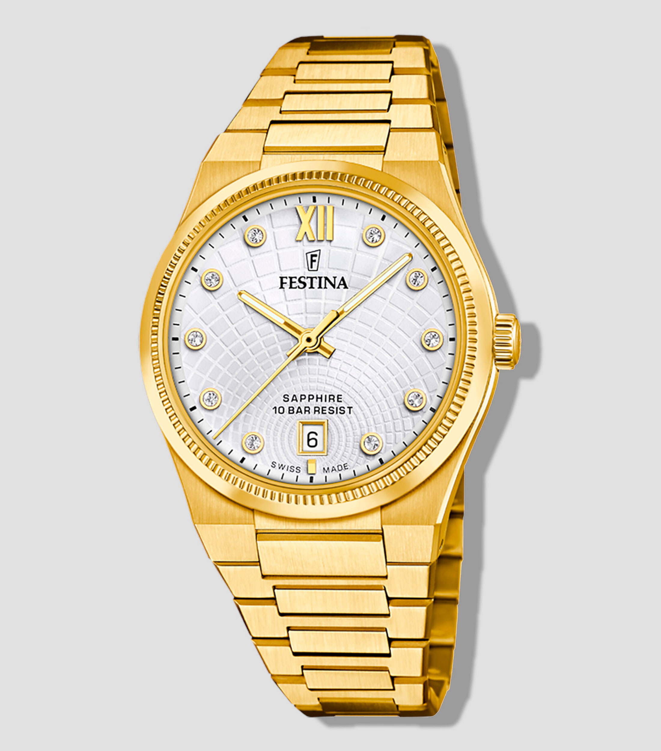 Reloj para mujer Rive Swiss Made de Vestir, Dorado