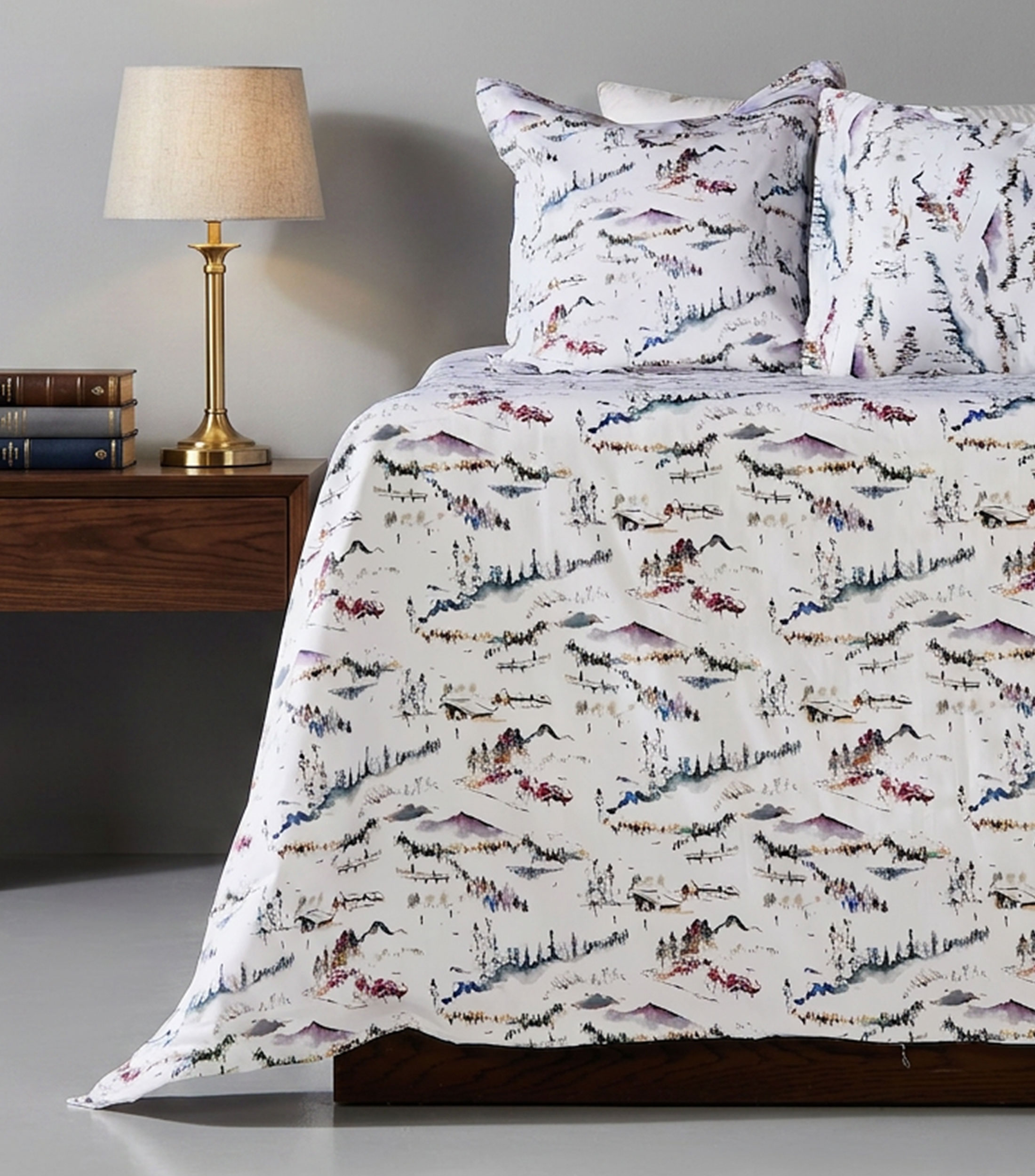 Juego de funda para duvet king size de algodón Alpine