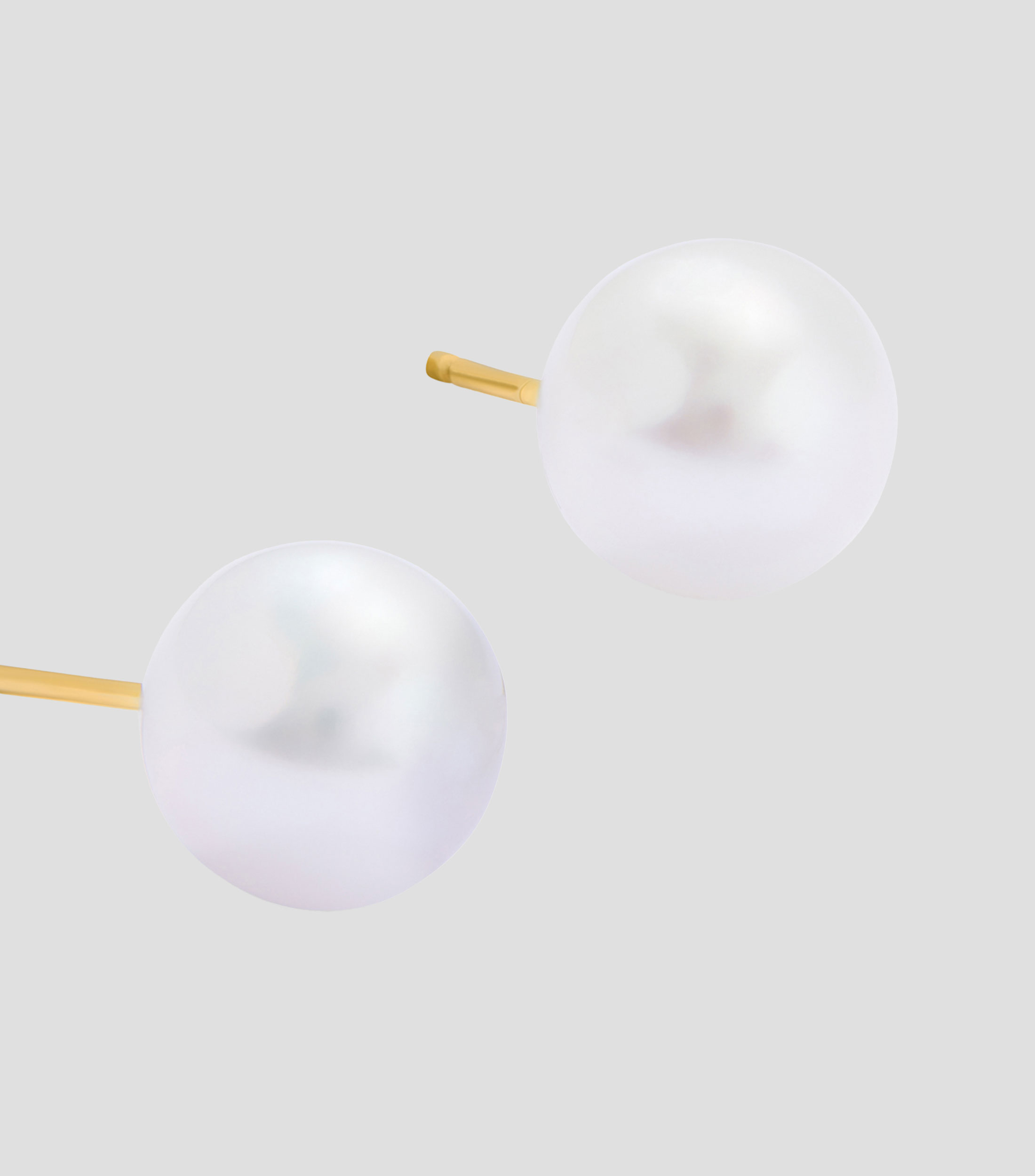 Aretes en Oro amarillo de 18 Kilates con perlas Mujer