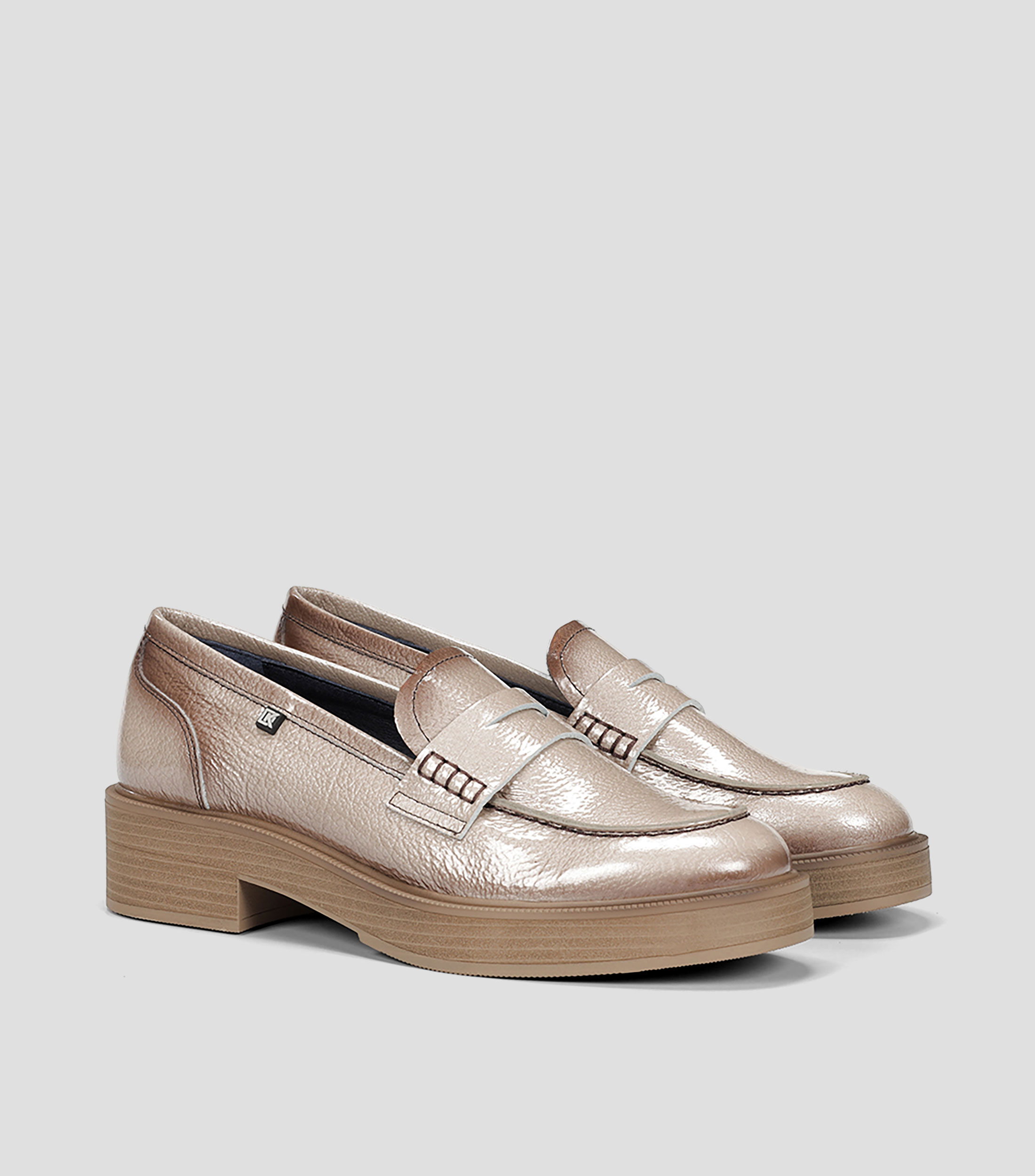 Mocasines en piel Mujer