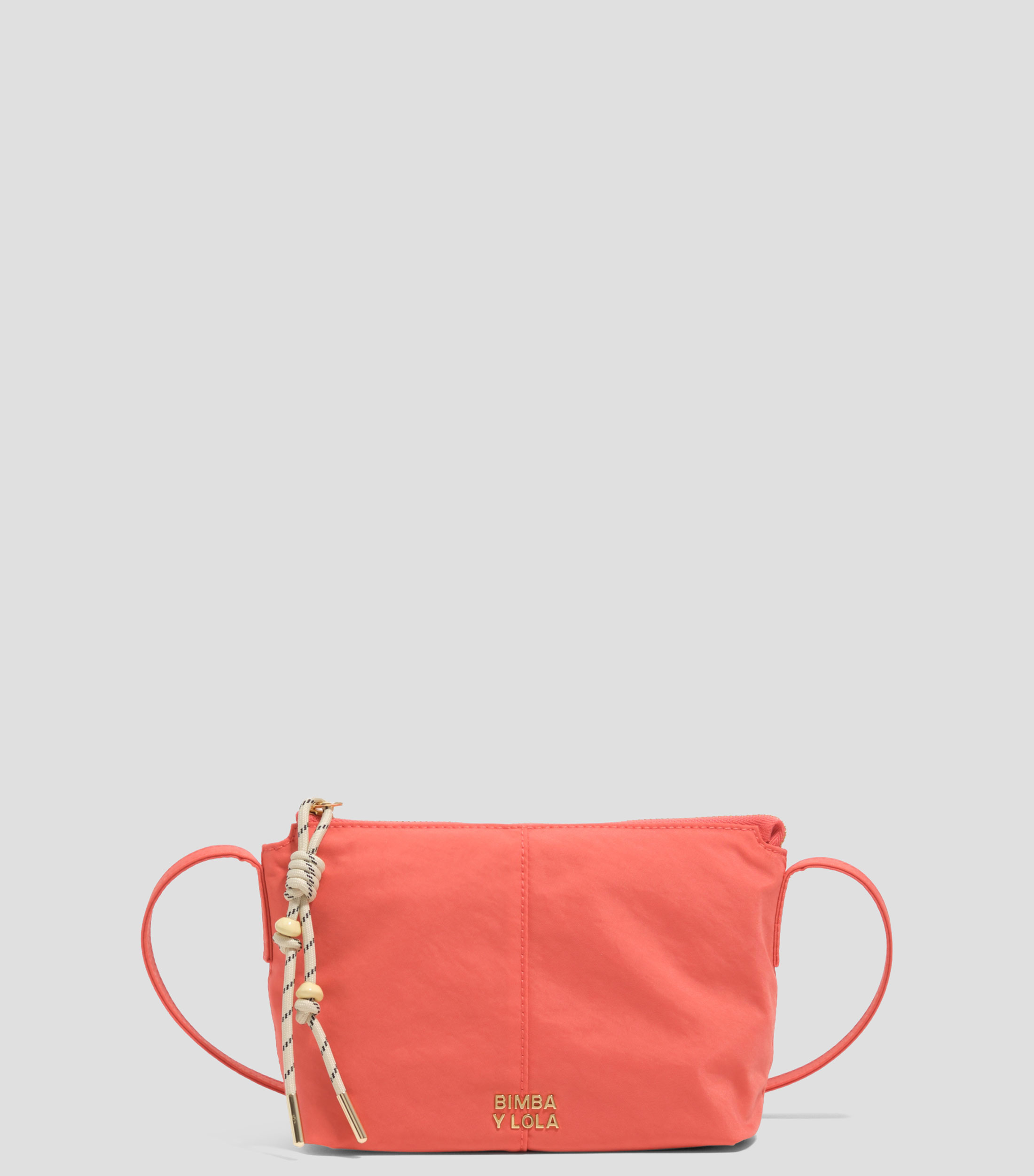 Bolsa mini nylon coral Mujer