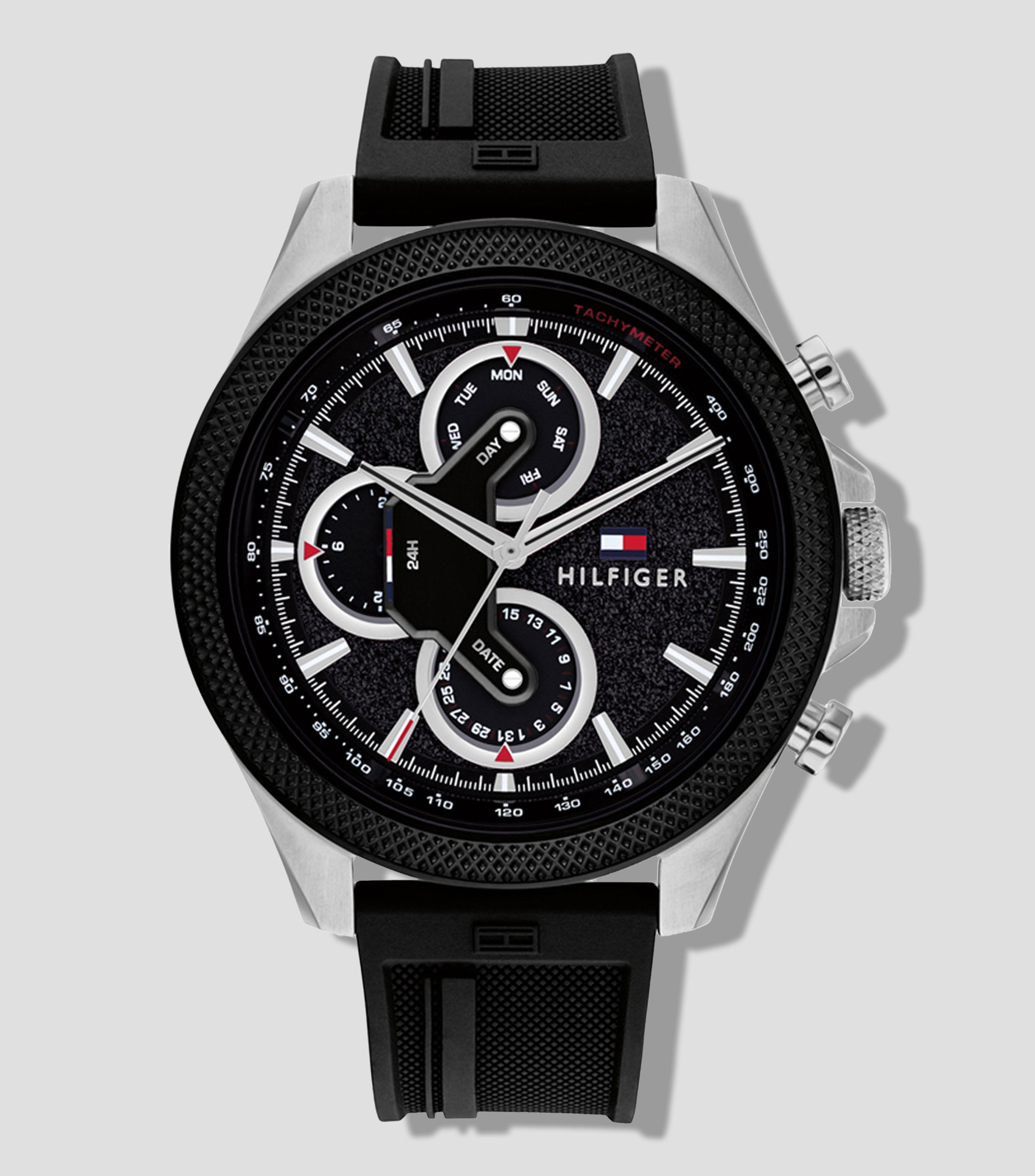 Reloj para Hombre Clark Casual Plateado, Negro
