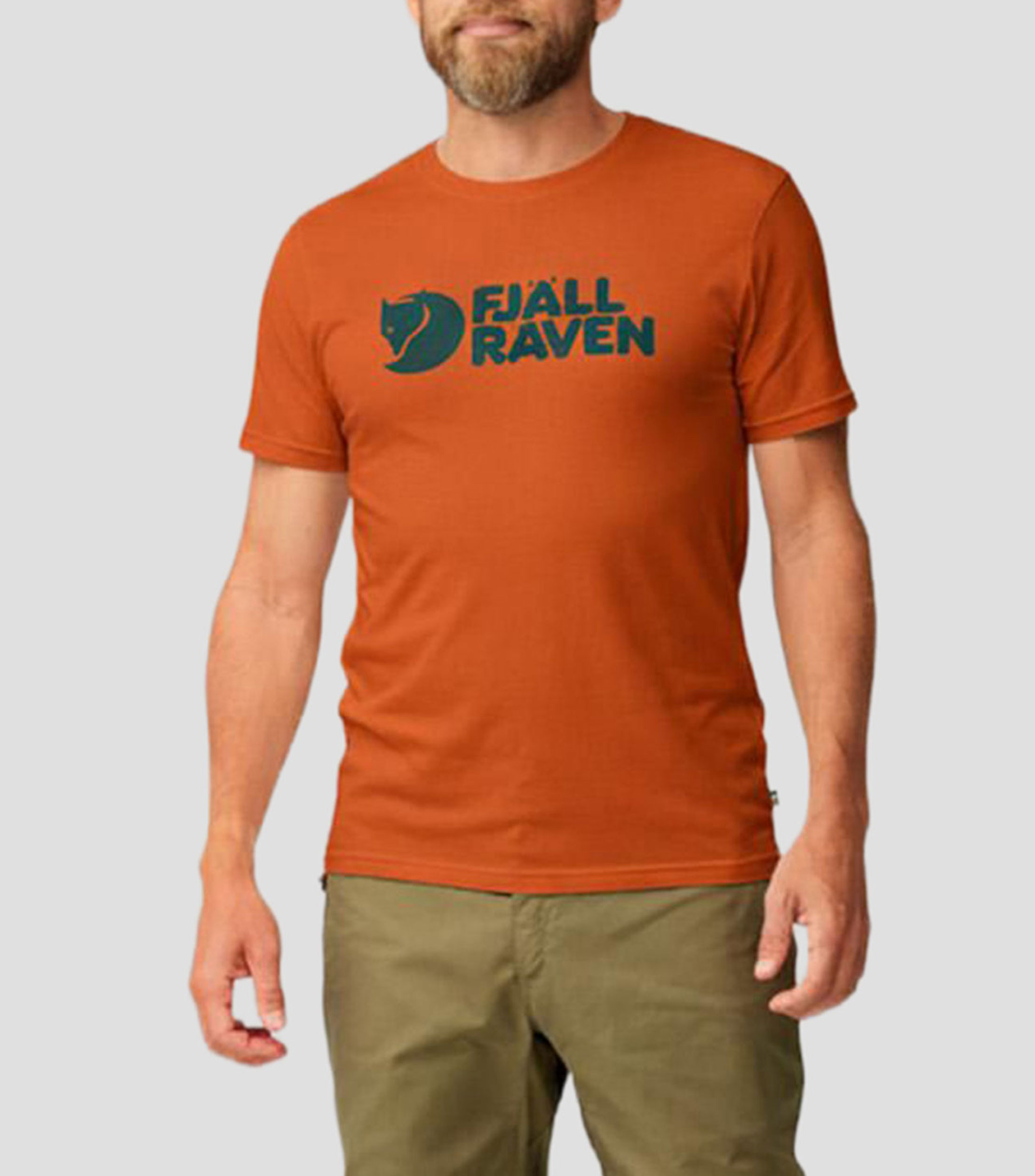 Playera para senderismo de cuello redondo con manga corta estampada Hombre