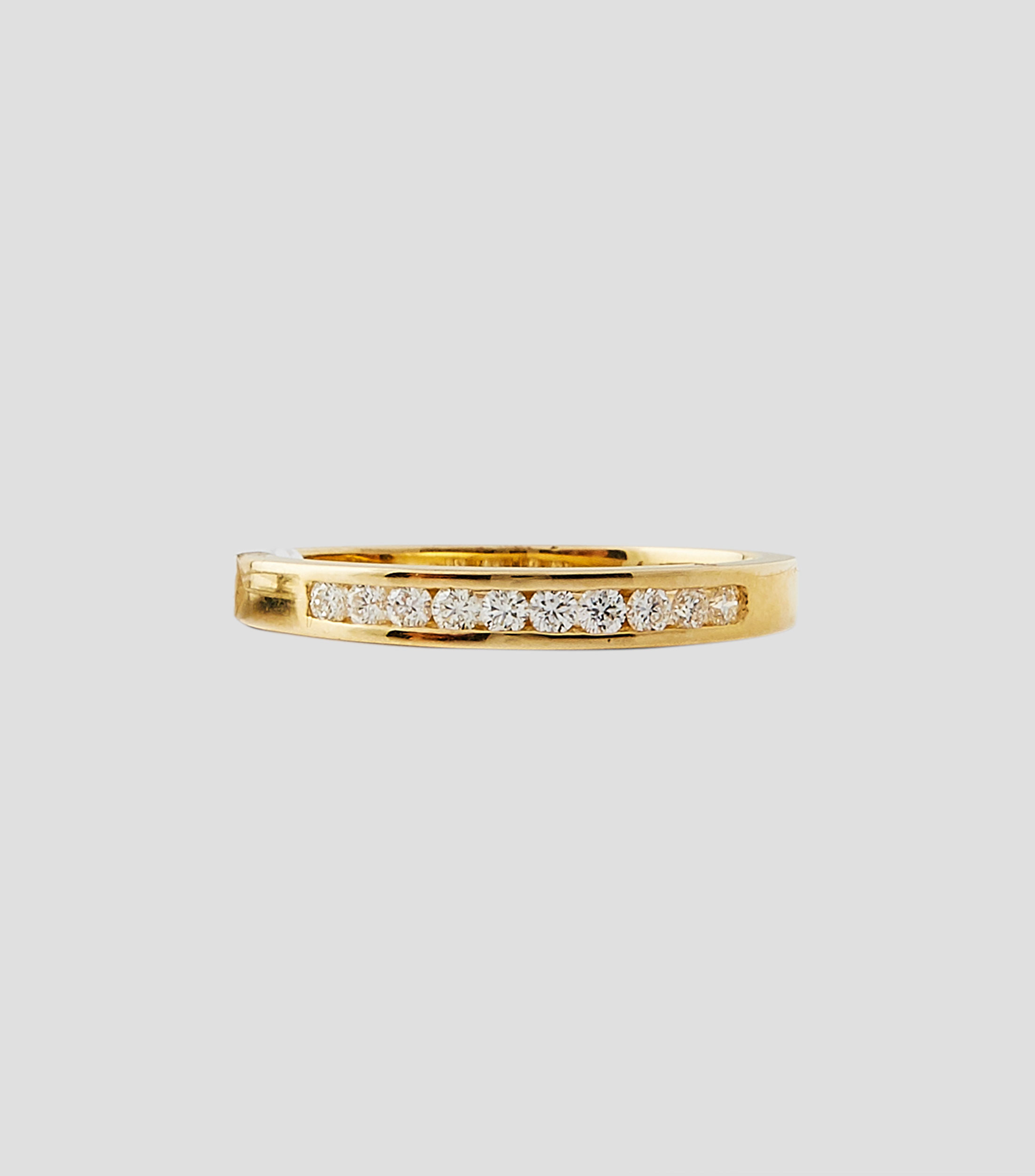 Anillo churumbela en Oro de 14 Kilates con brillantes Mujer