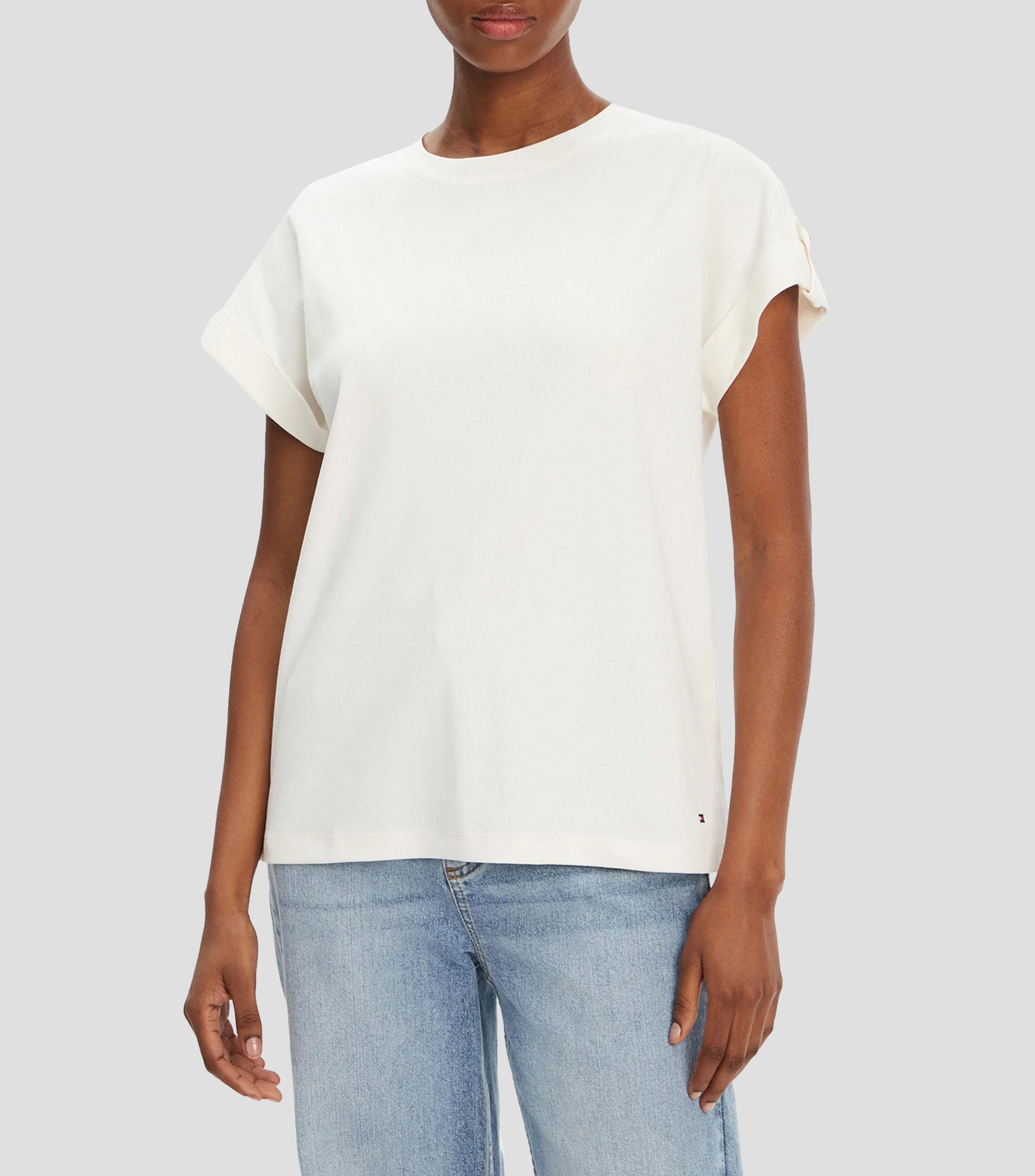 Playera cuello redondo manga corta Mujer