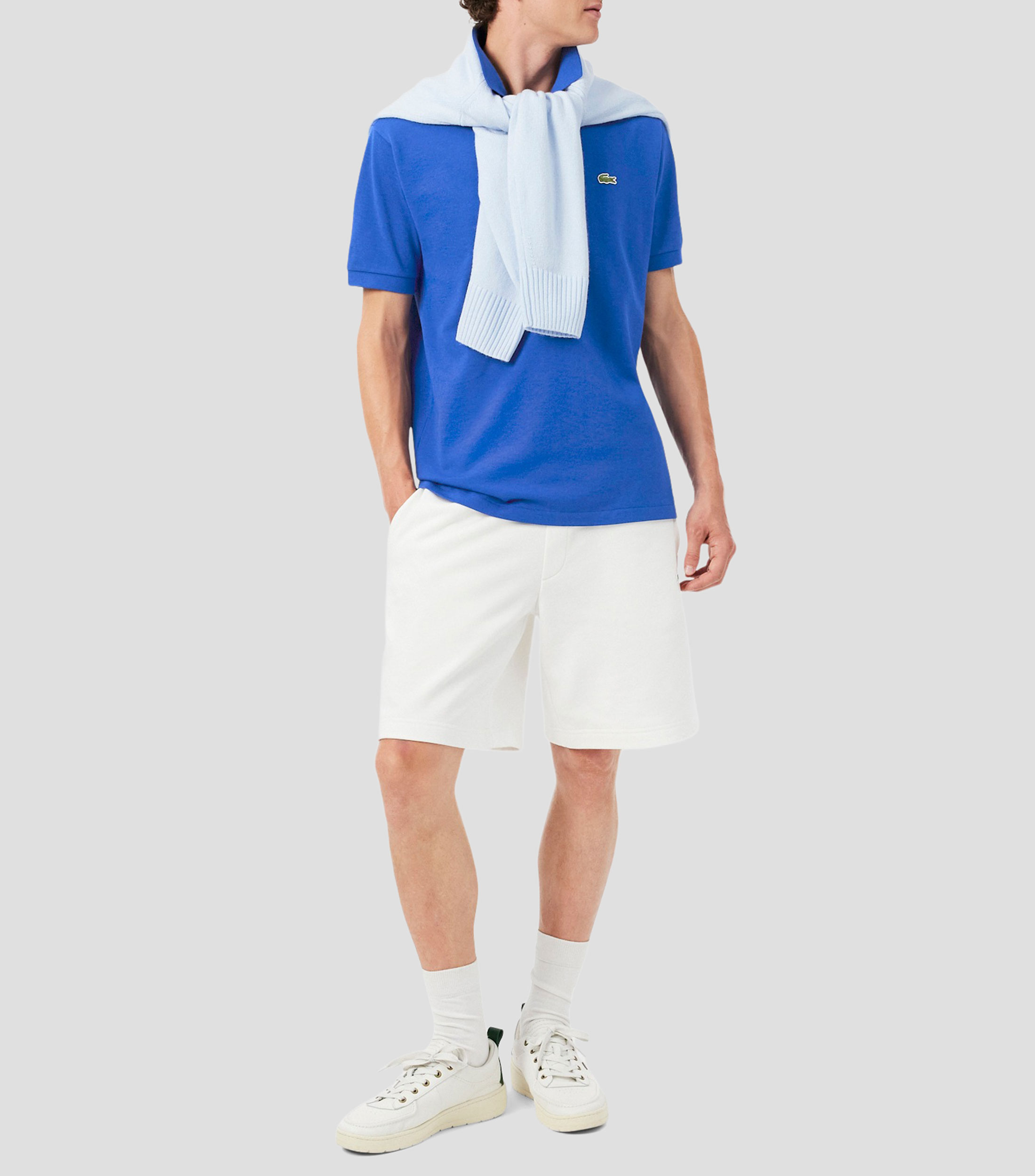 Playera tipo polo manga corta lisa Hombre