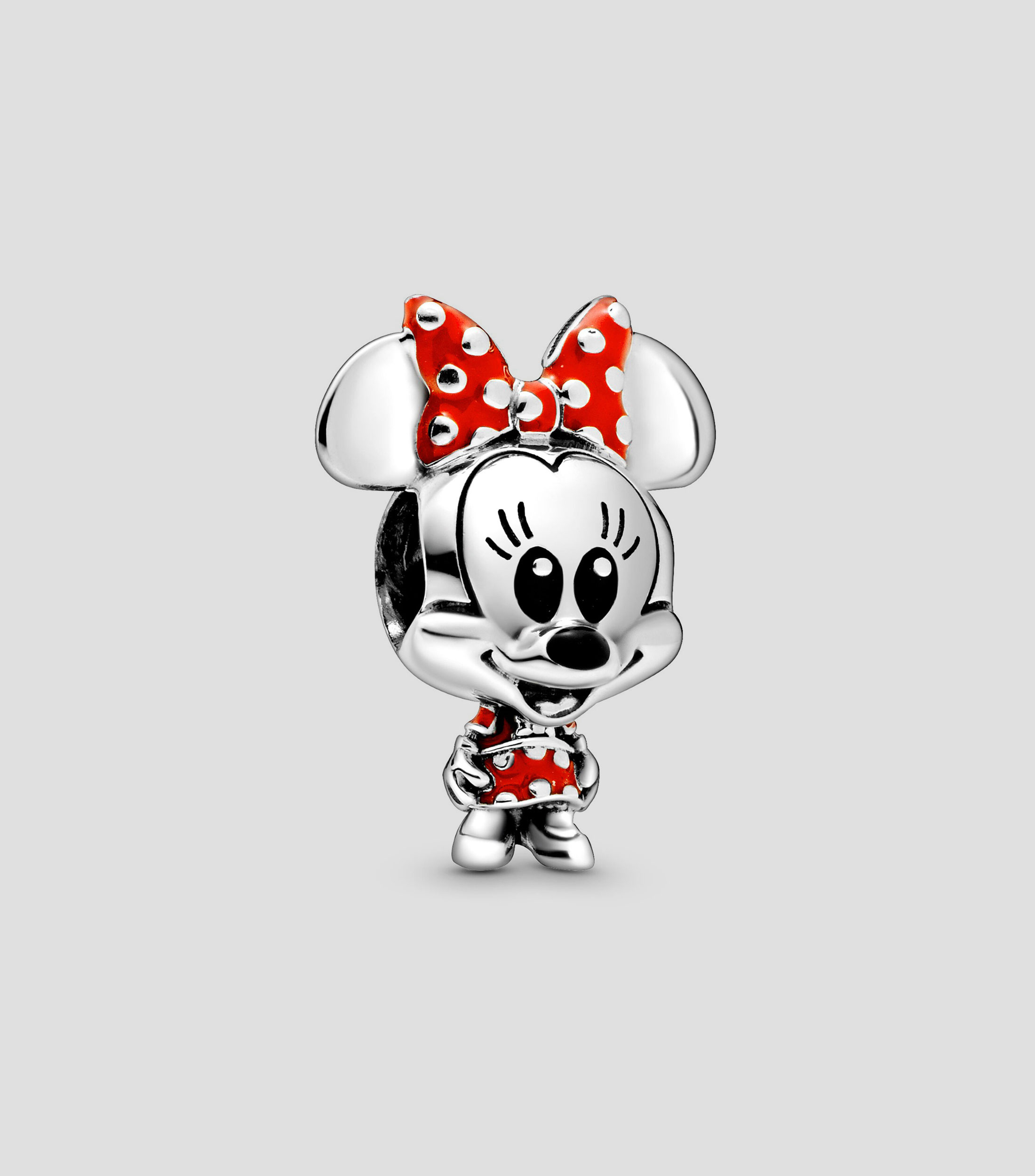 Charm en plata .925 Vestido de lunares y mono de Minnie Mouse Mujer