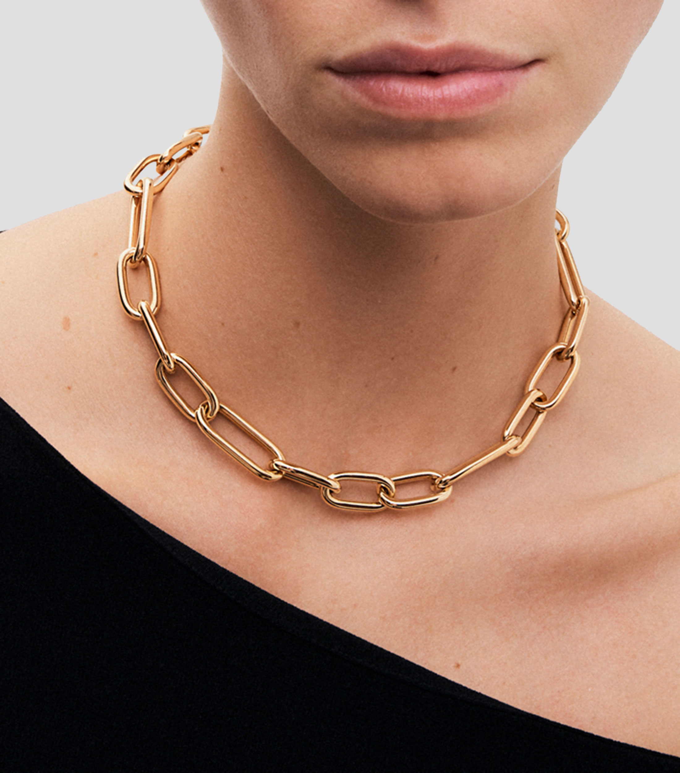 Collar en Oro amarillo de 18 Kilates Suave Mujer