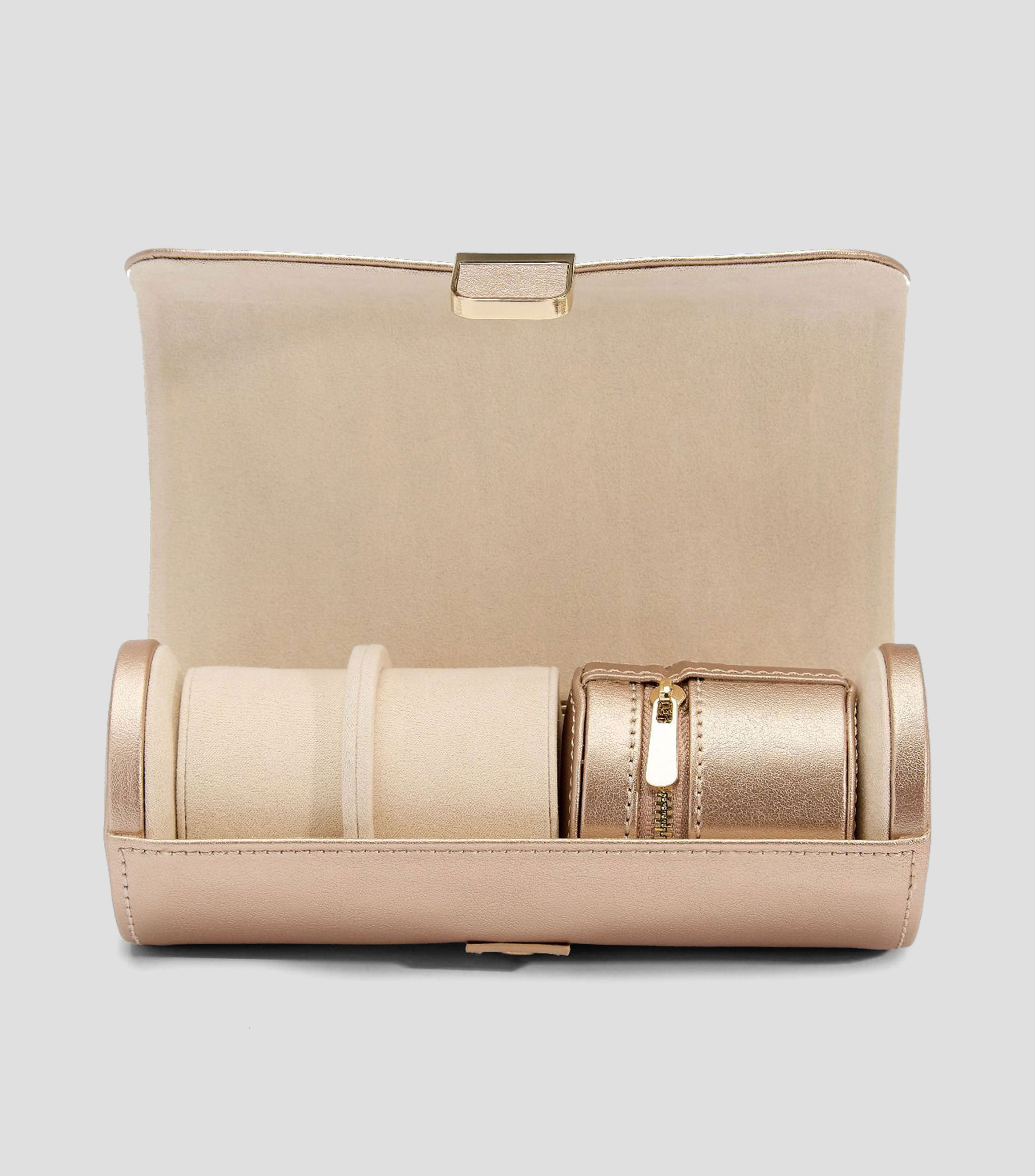 Joyero Palermo Double Watch Roll rosa