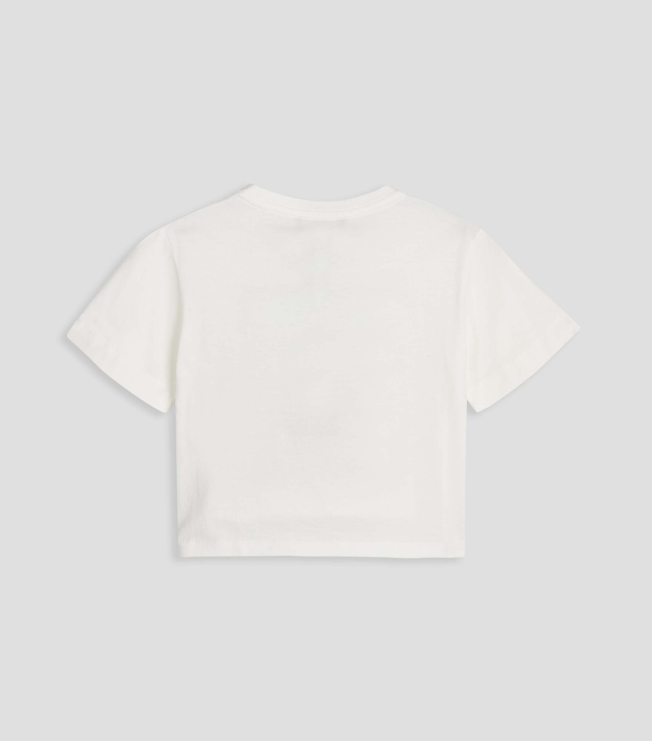 Playera cuello redondo manga corta estampada Niña