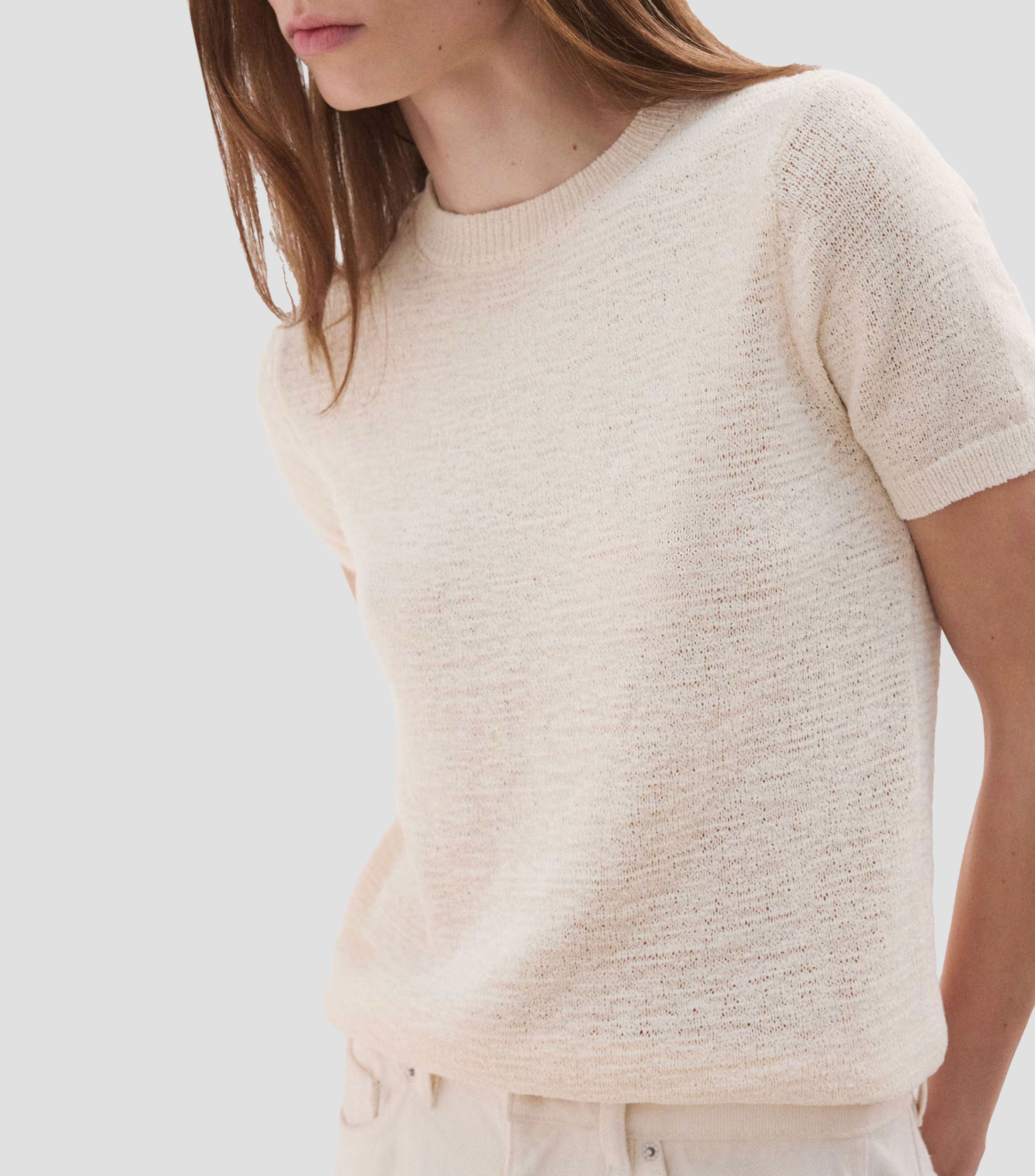 Suéter cuello redondo Mujer