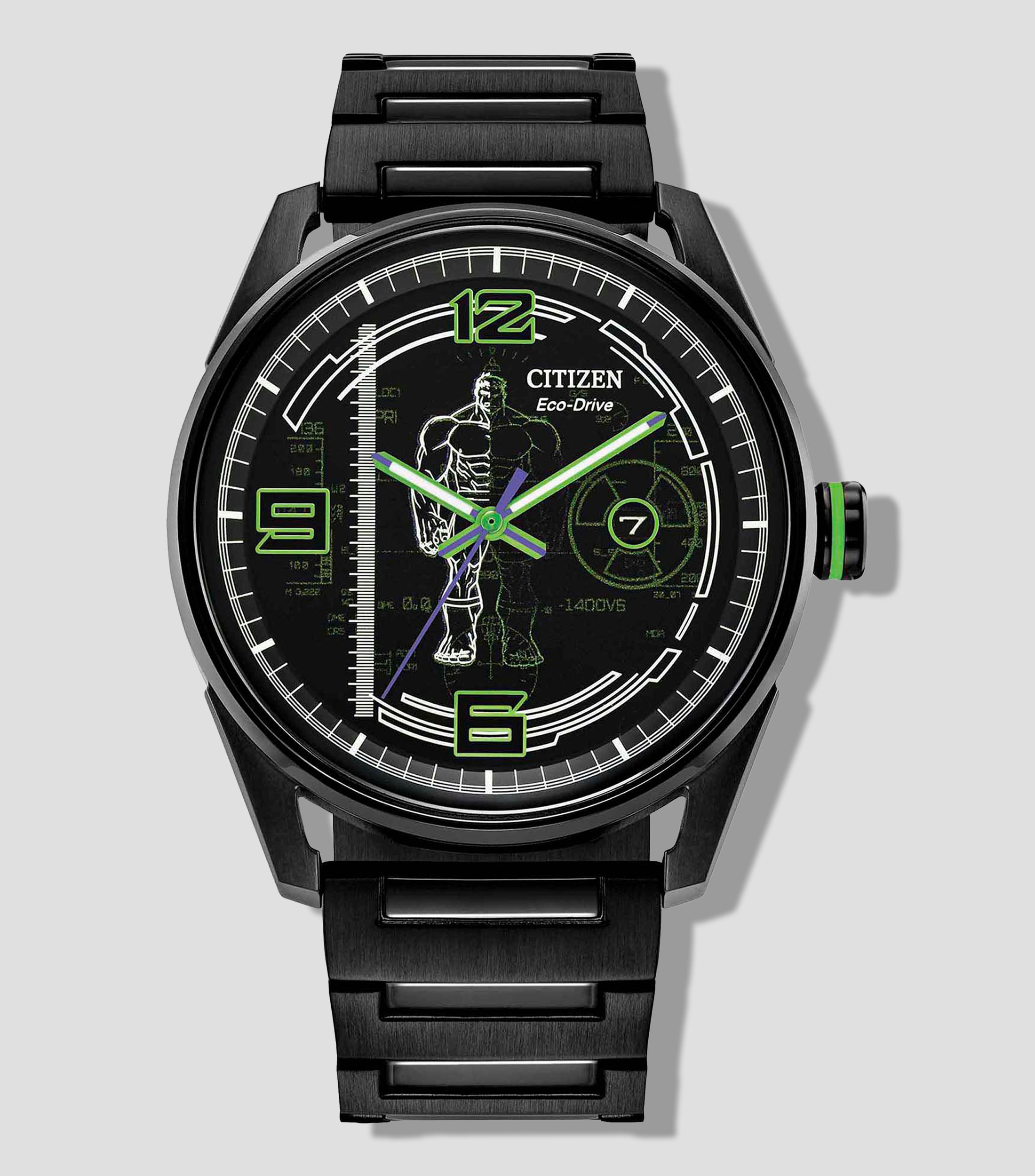 Reloj para Hombre Licence Marvel Hulk Green Goliat casual negro, verde