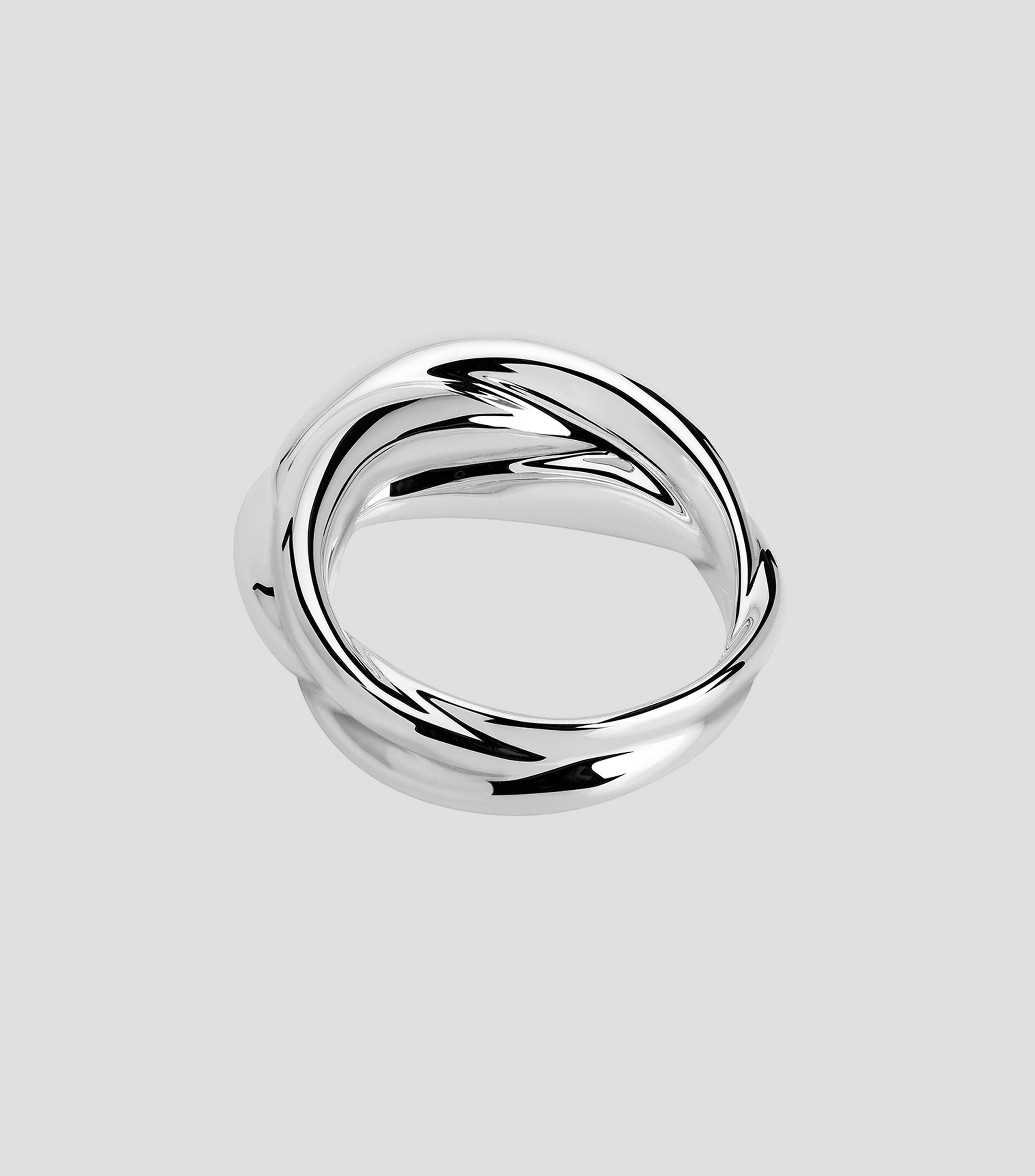 Anillo en plata trenzado Mujer