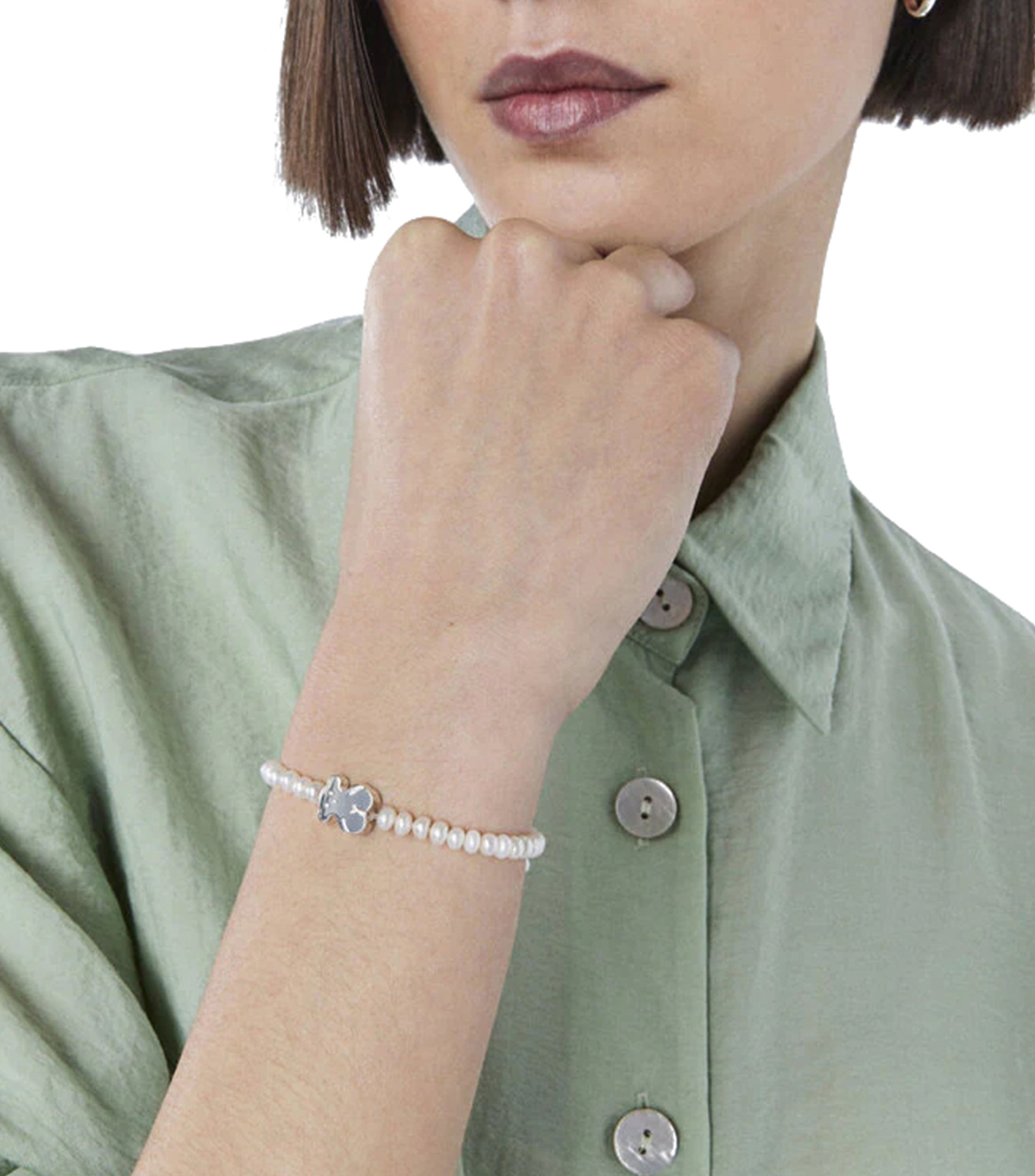 Pulsera elástica de perlas Sweet Dolls Mujer