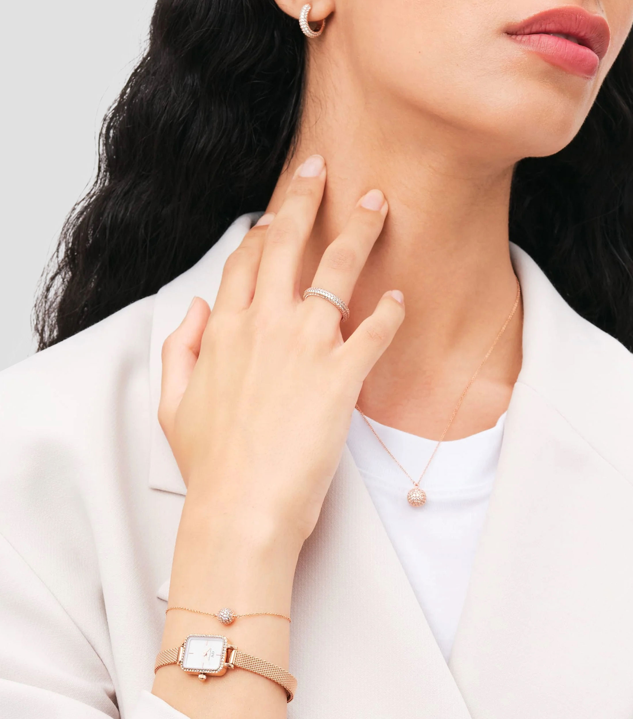 Collar Pave con Cristales Mujer
