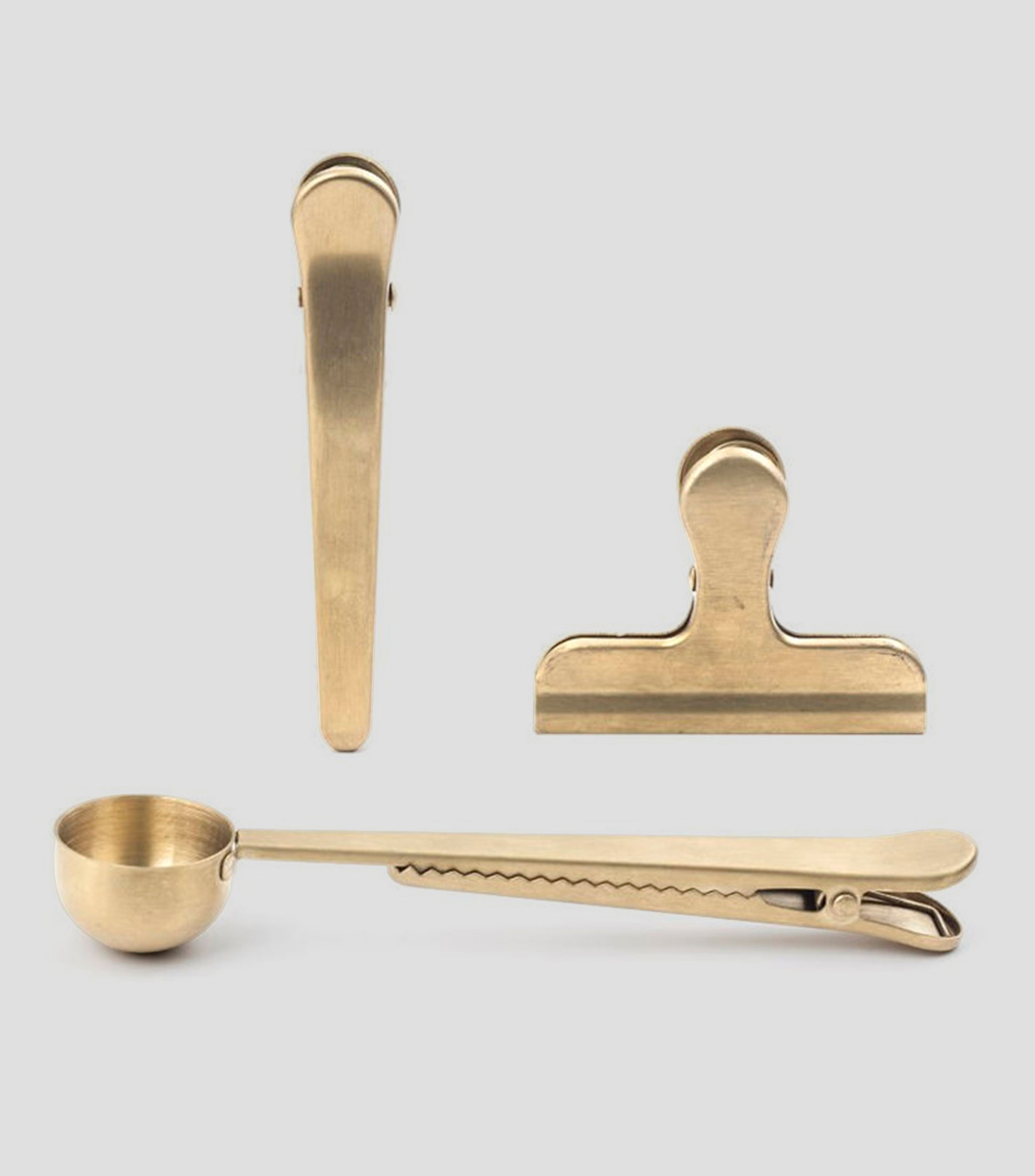 Set 3 Sujetadores para Bolsas en acero inoxidable