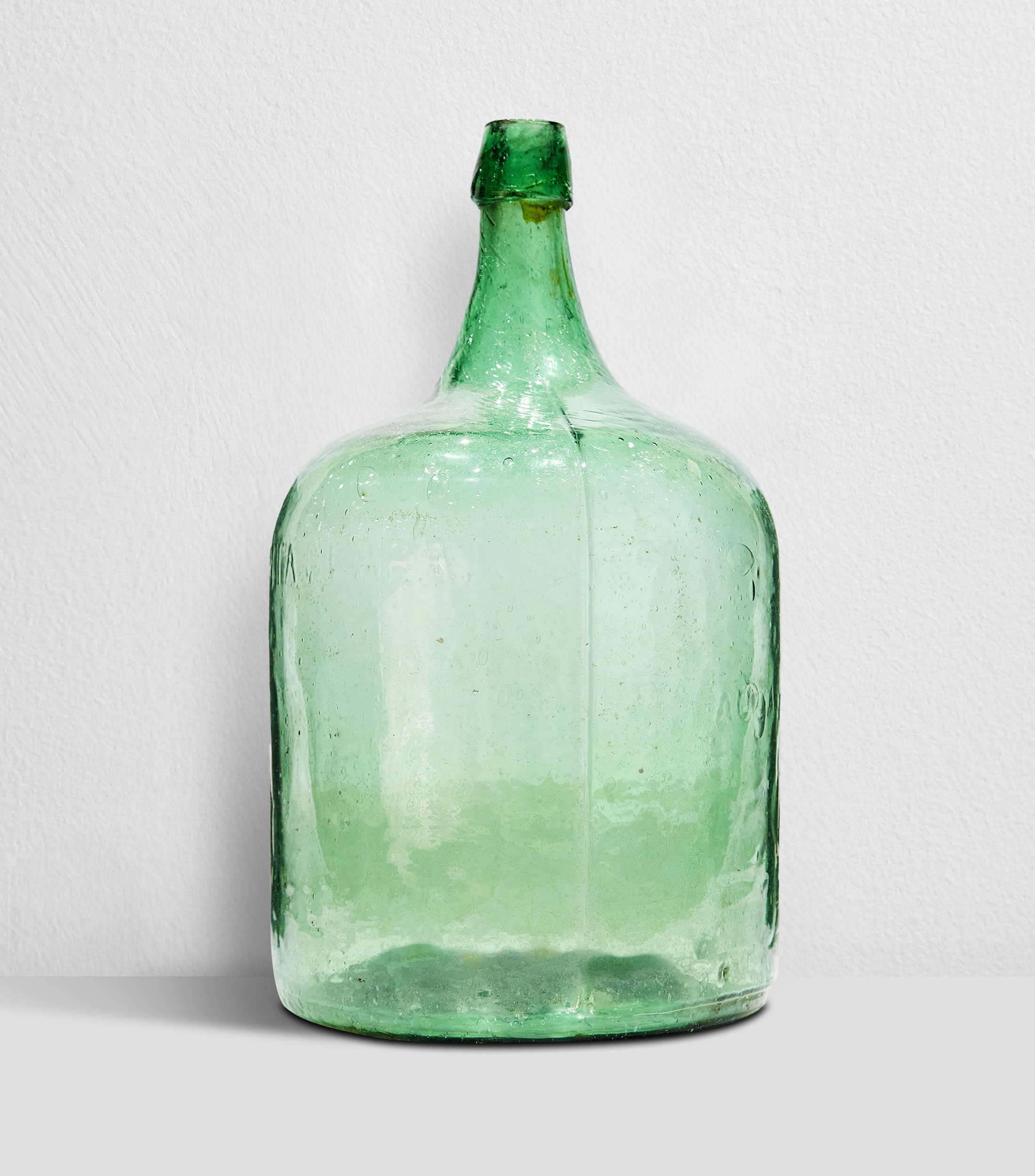 Botella decorativa en vidrio soplado