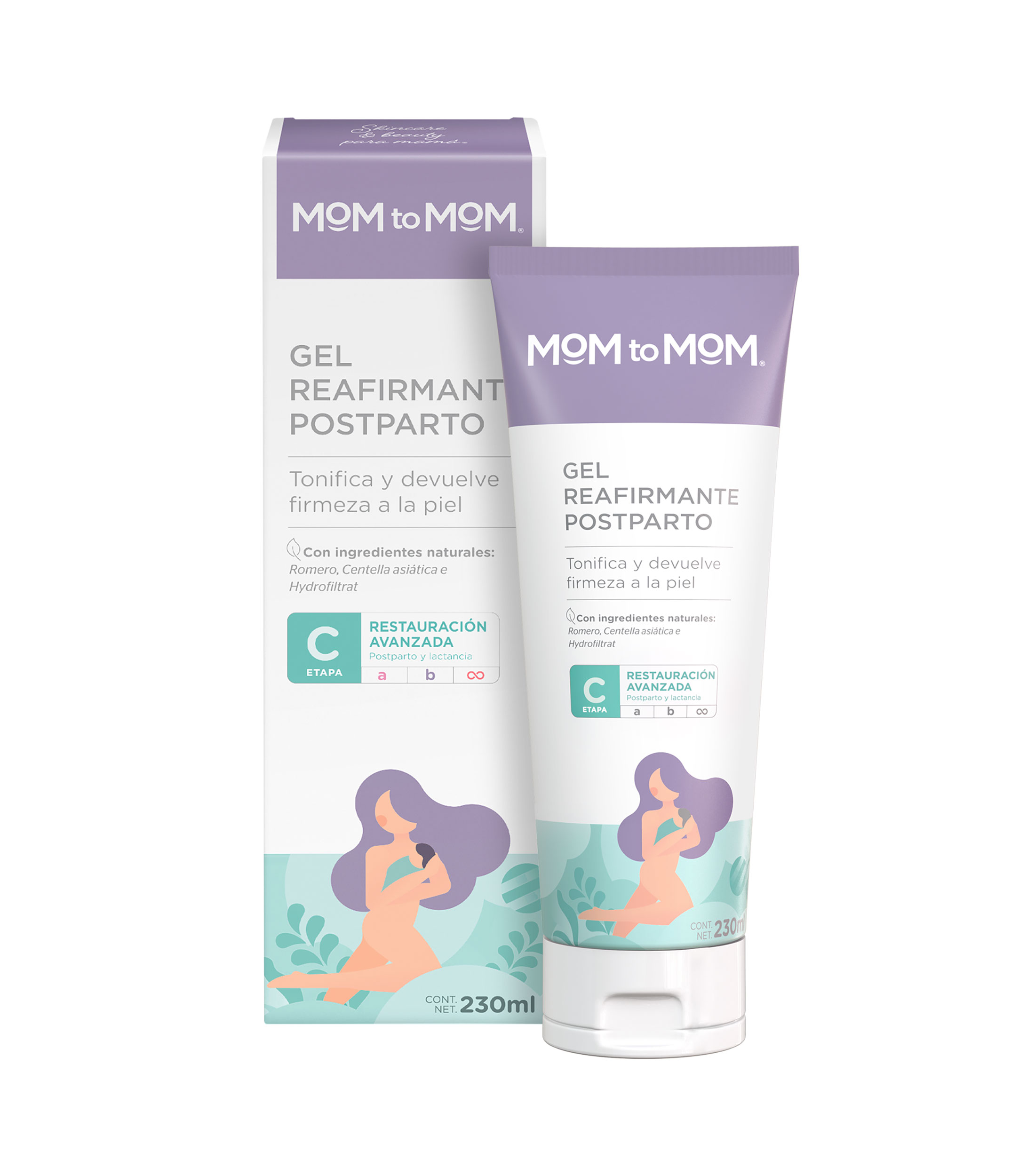 Gel Corporal Reafirmante Post Parto, 230 ml