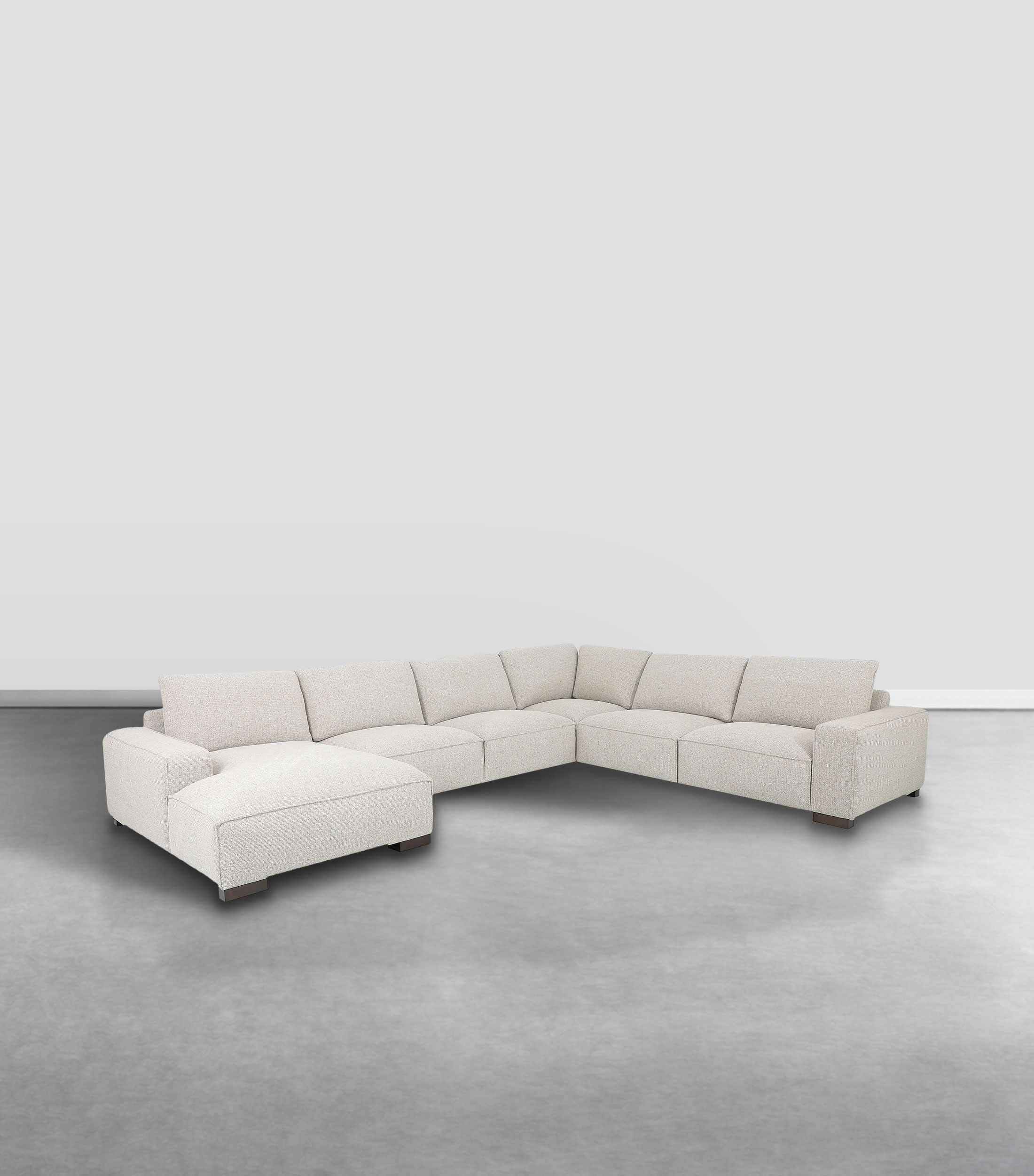 Sala modular izquierda Mink en madera