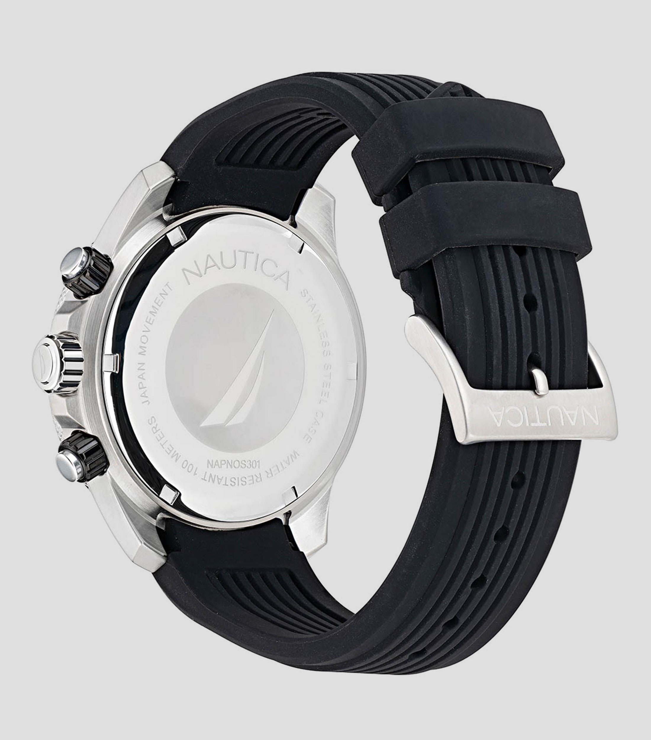 Reloj para Hombre Nautica One casual plateado, negro