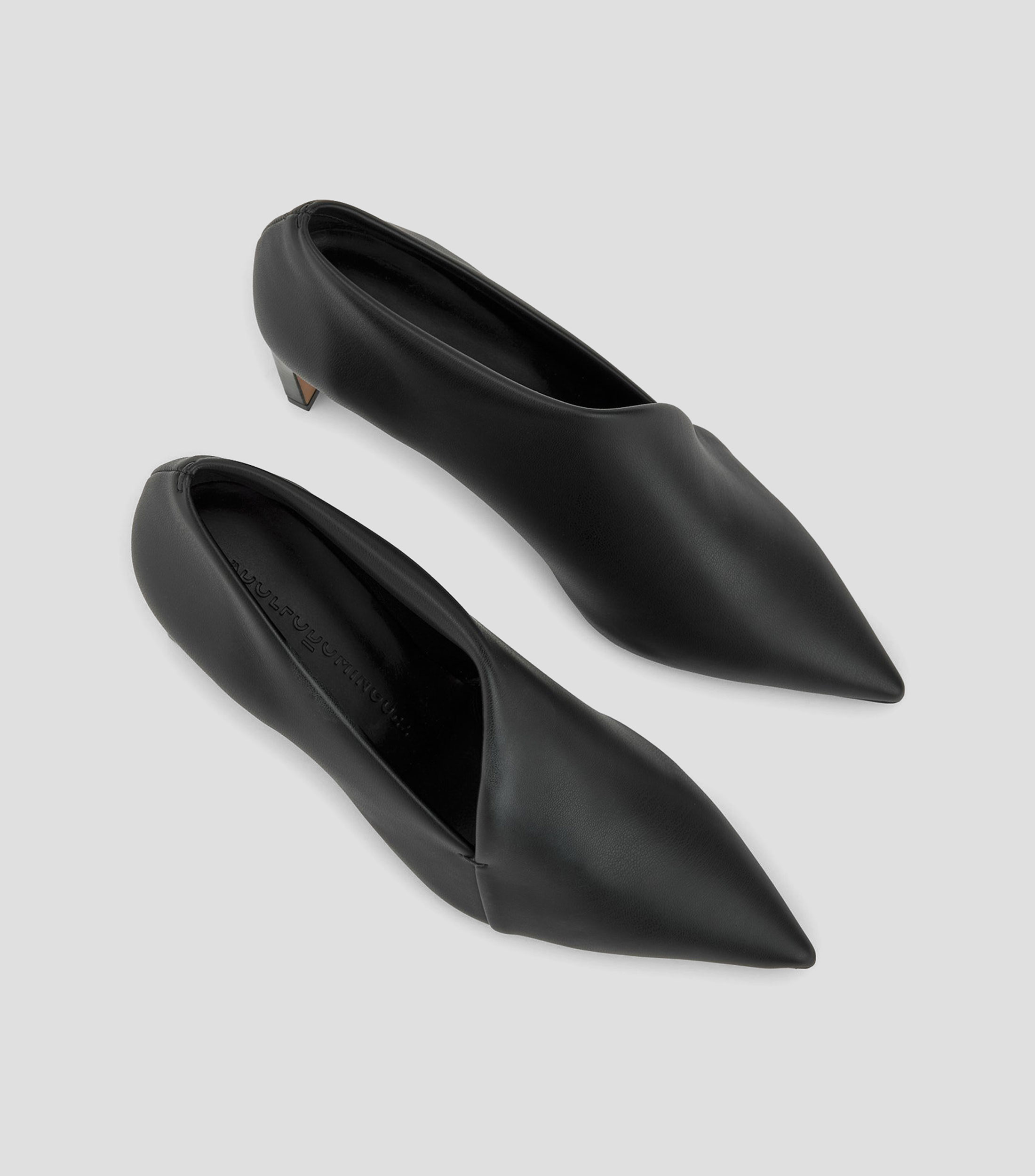 Zapatillas Slip on con tacón medio cuadrado Mujer