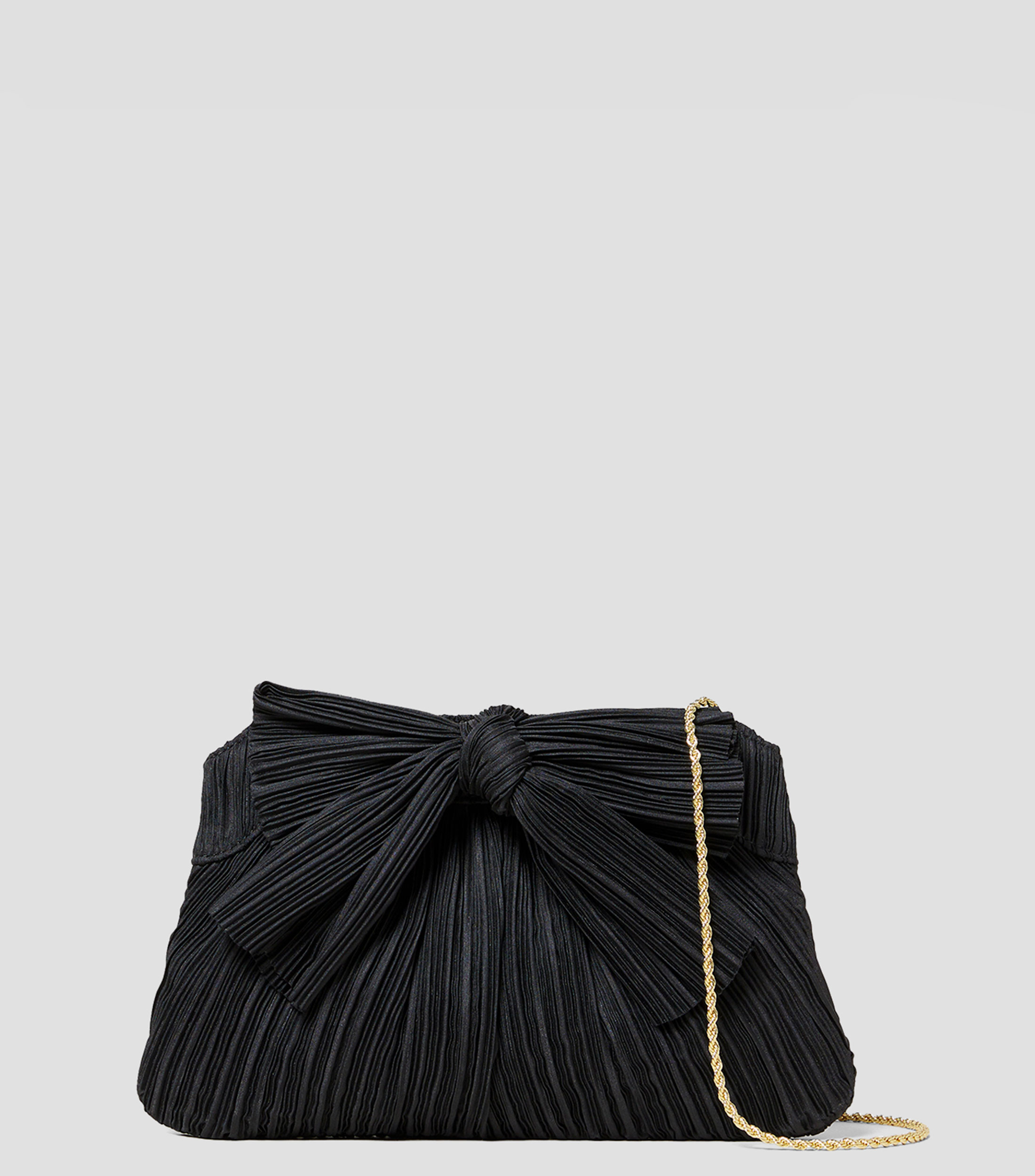 Bolsa crossbody negra lisa Mujer