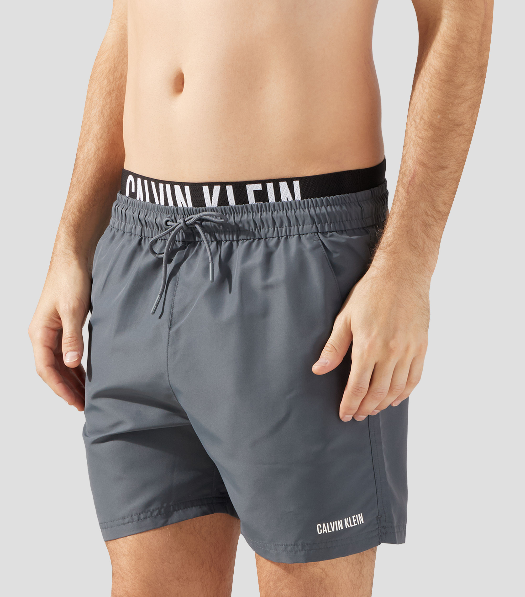 Traje de baño largo liso Hombre