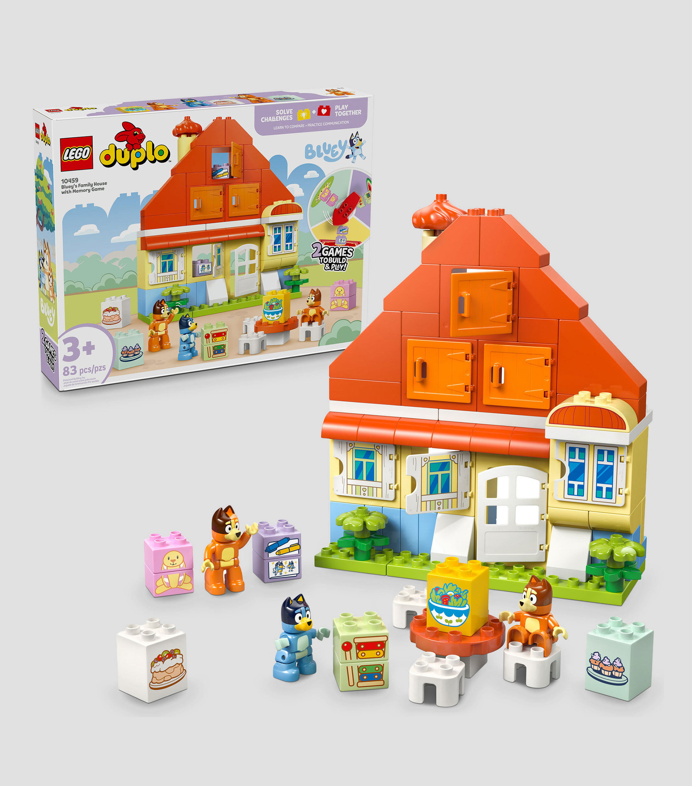 Lego Duplo Bluey Casa Familiar de Bluey con Juego de Memoria 10459