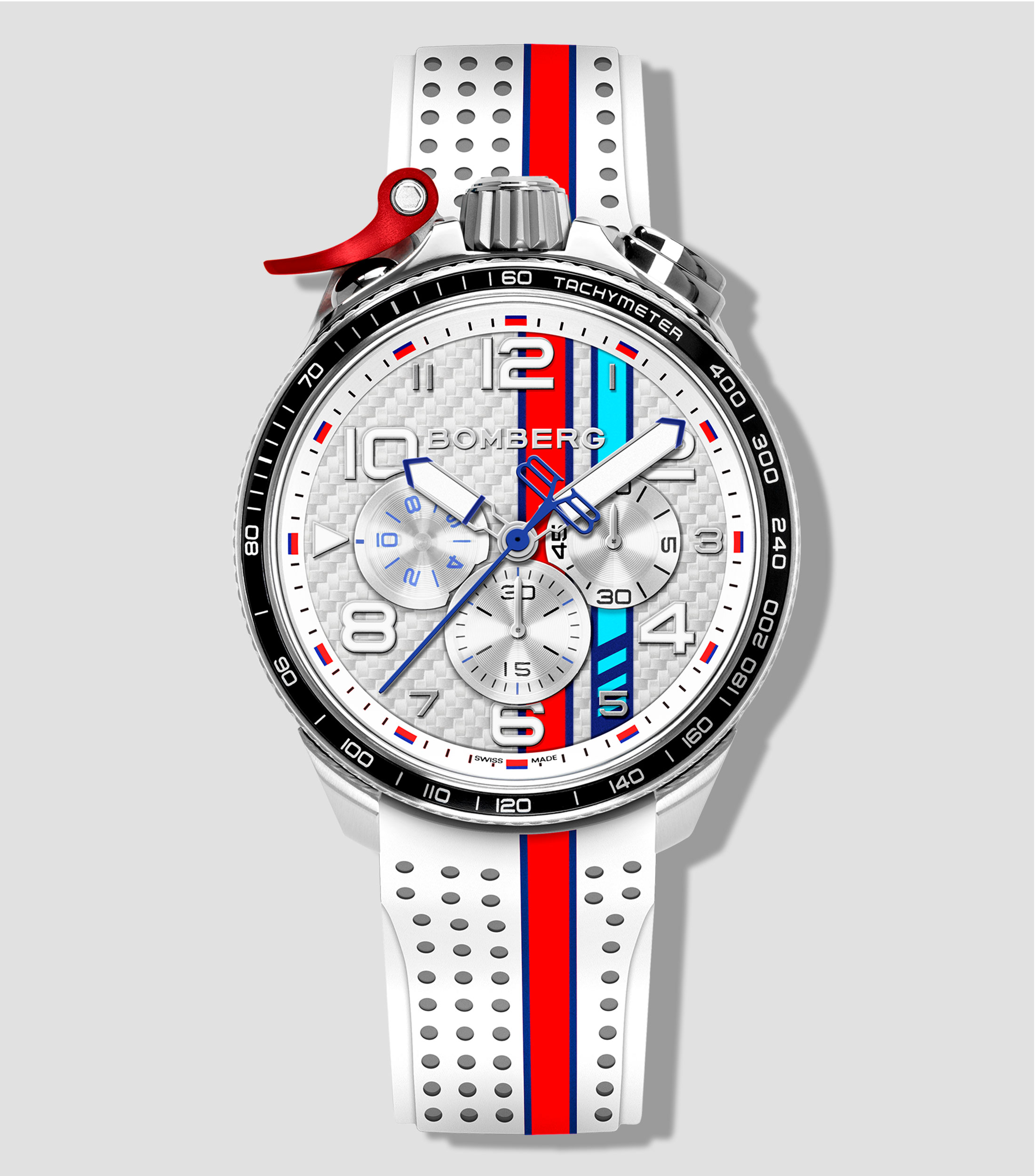 Reloj para Hombre Racing Carbono Deportivo Blanco