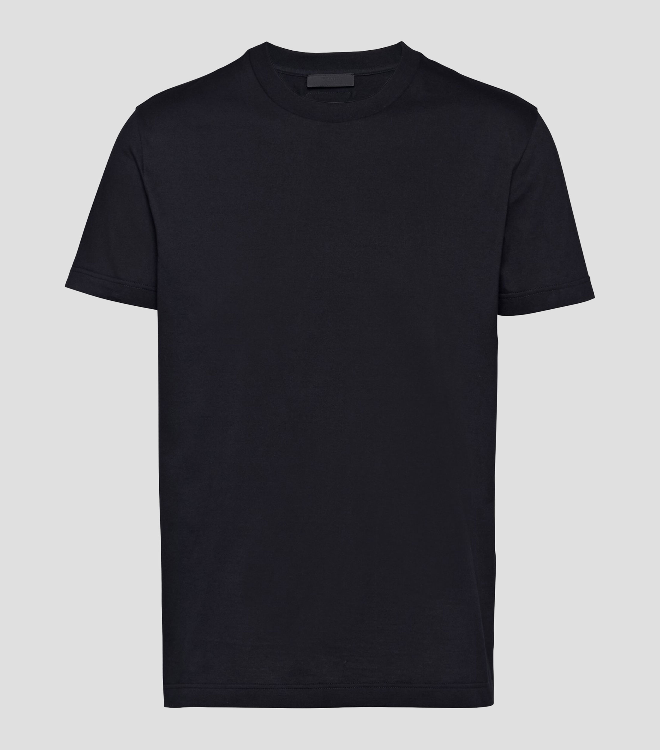 Playera de cuello redondo con manga corta lisa Hombre