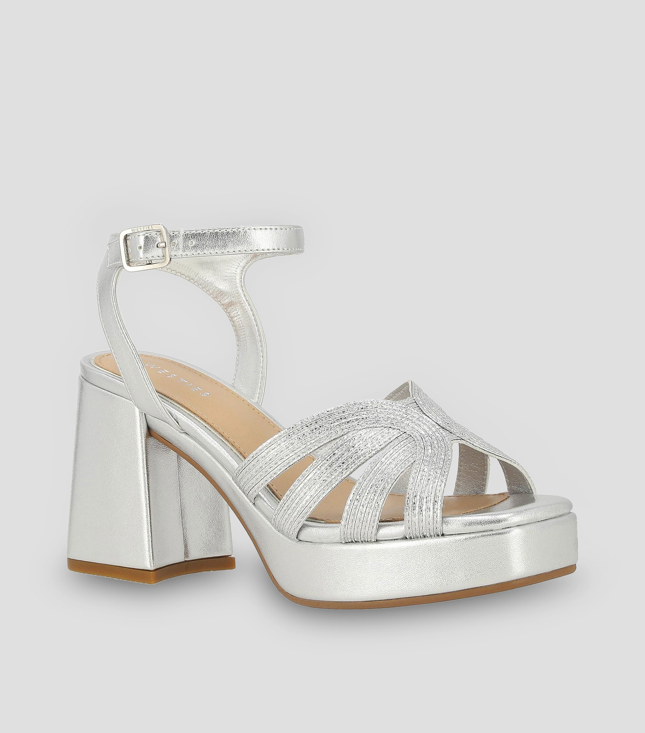 Sandalias con tacón ancho de 7 cm Mujer