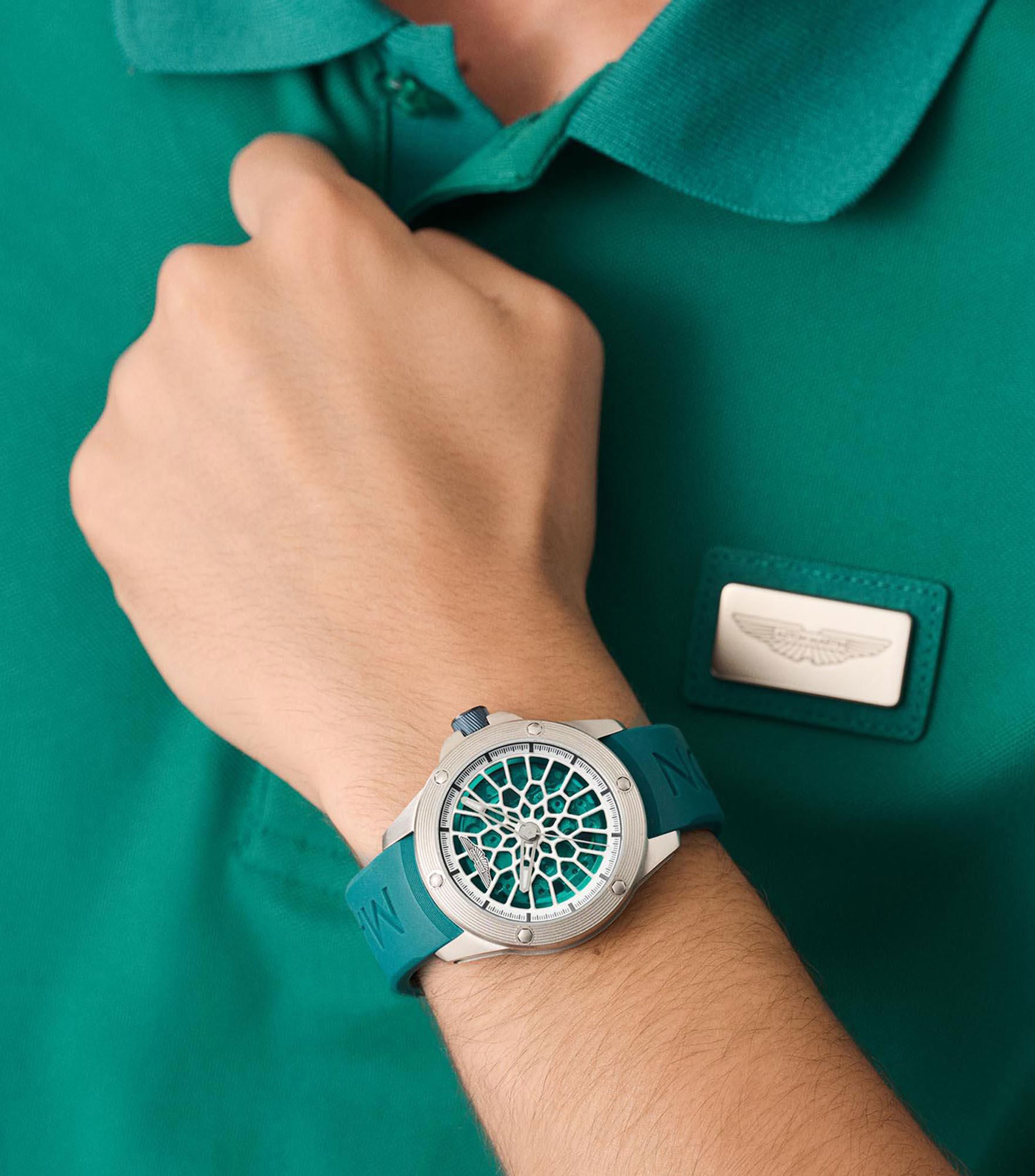 Reloj para hombre Thrill Rim Automático Deportivo Plateado