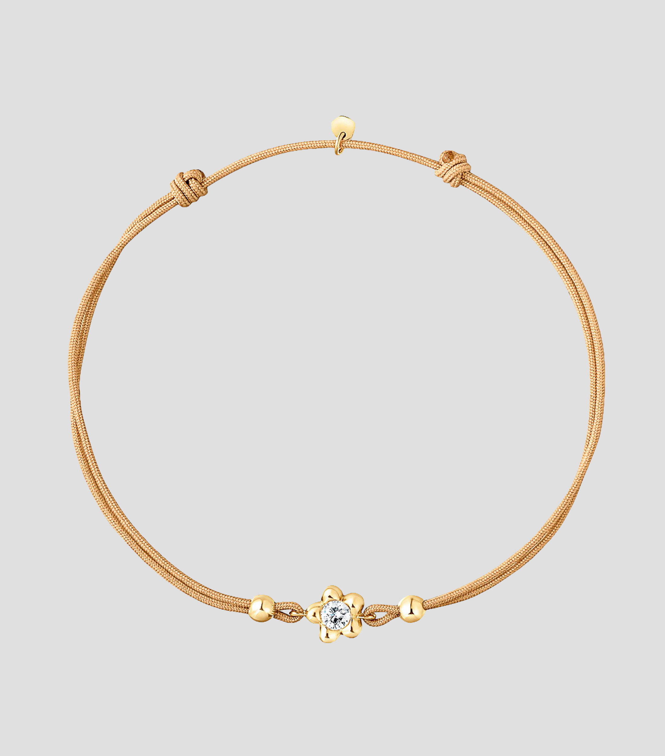 Pulsera con Motivo de Flor en Oro Amarillo de 14 Kilates Lili Mujer