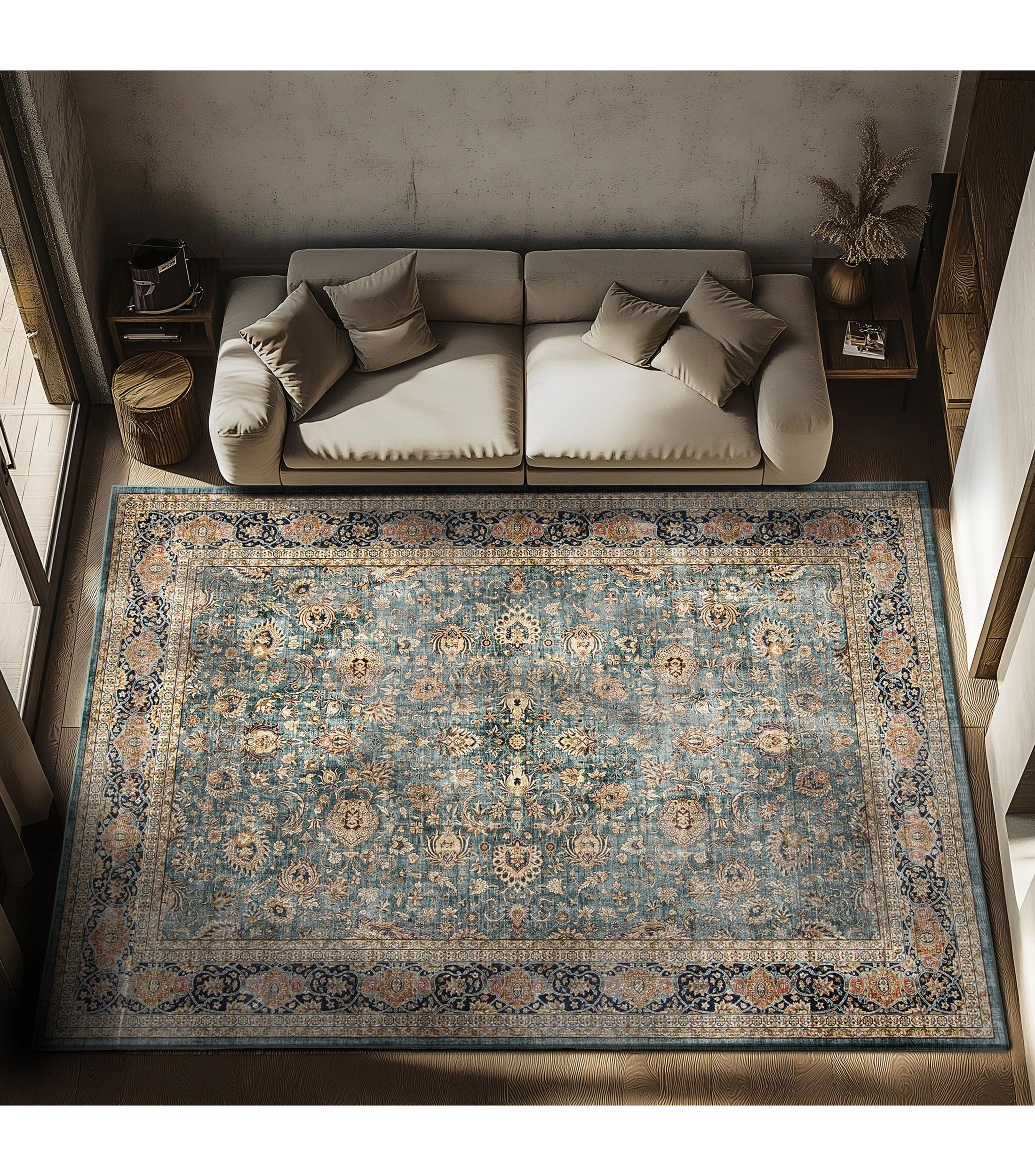 Tapete decorativo Zenia verde 230X160