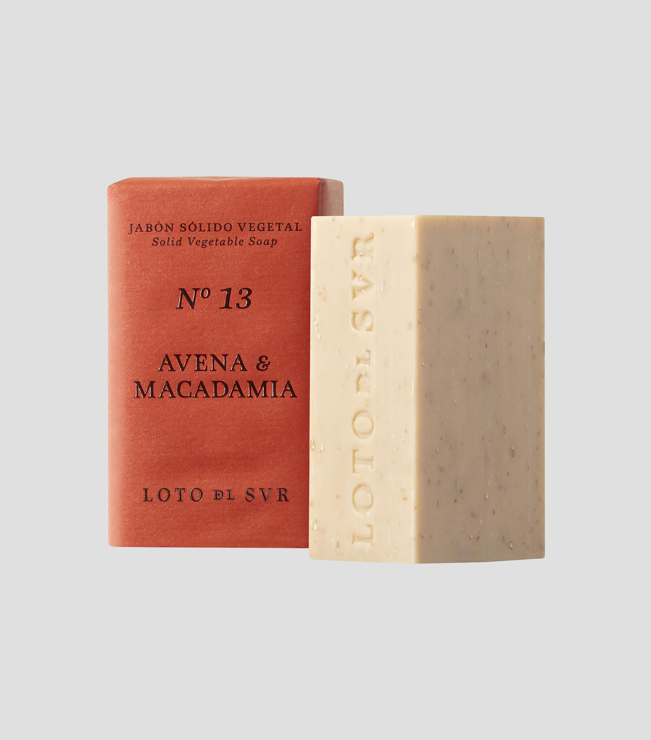 Jabón Sólido Vegetal Avena​ & Macadamia, 140 g