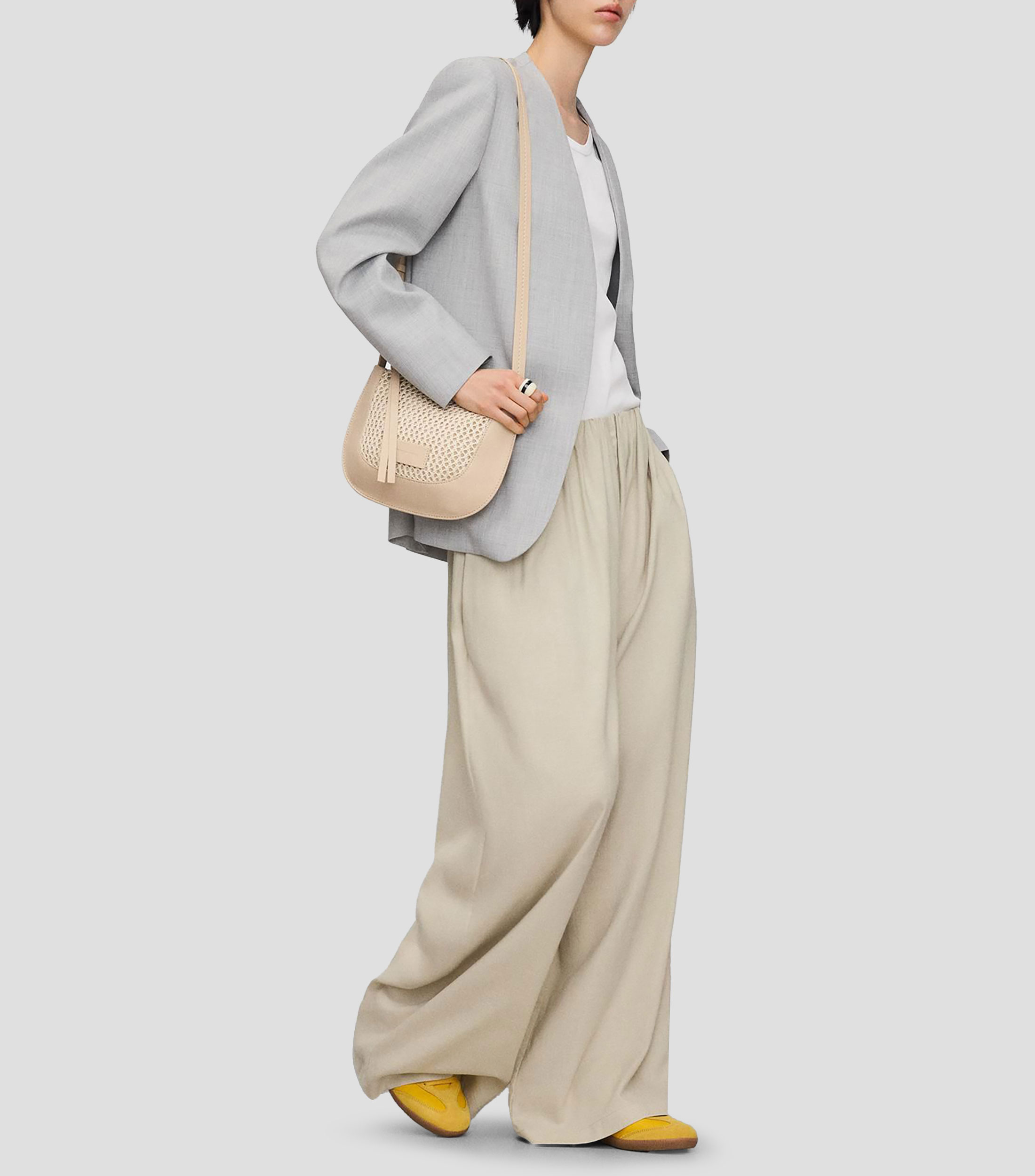 Bolsa crossbody texturizada Mujer