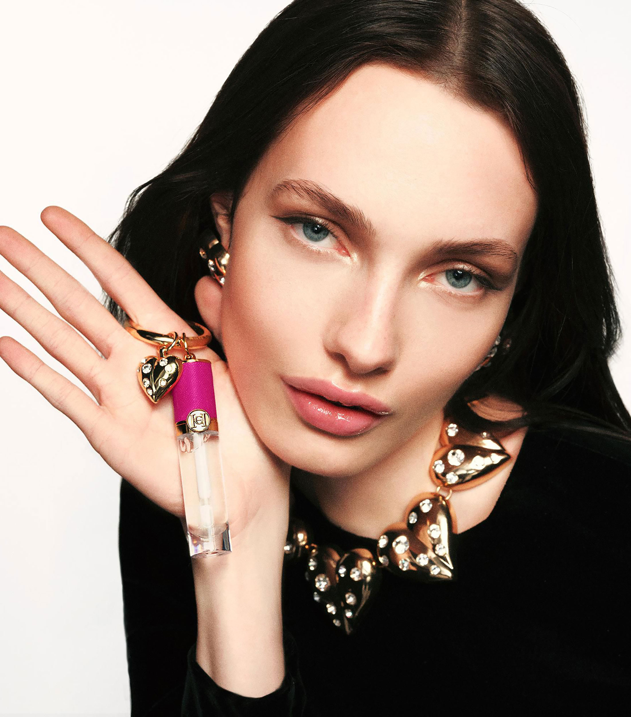 Charm Heart Stud - Accesorio para Maquillaje Mujer