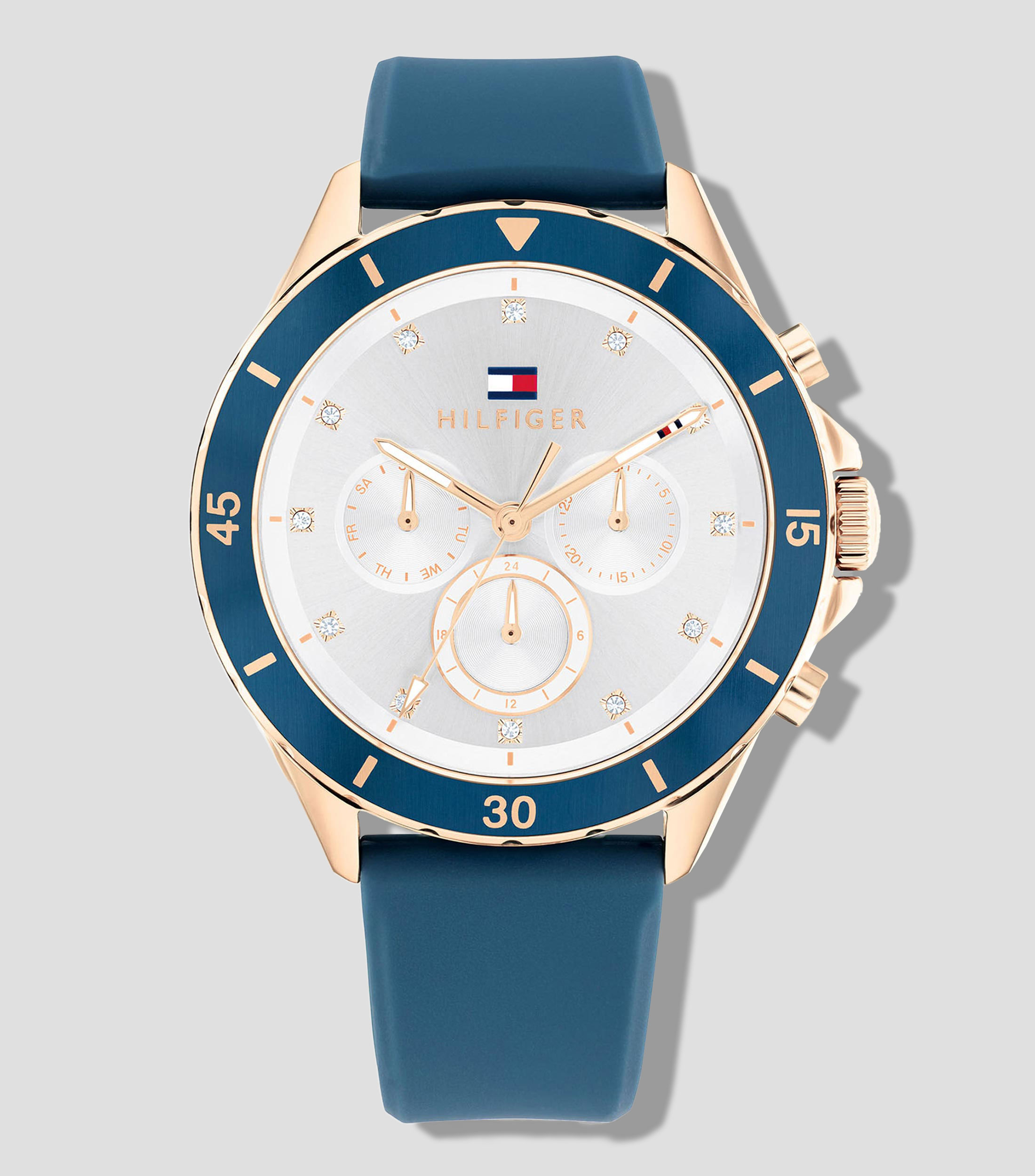 Reloj para Mujer Mellie casual azul, dorado