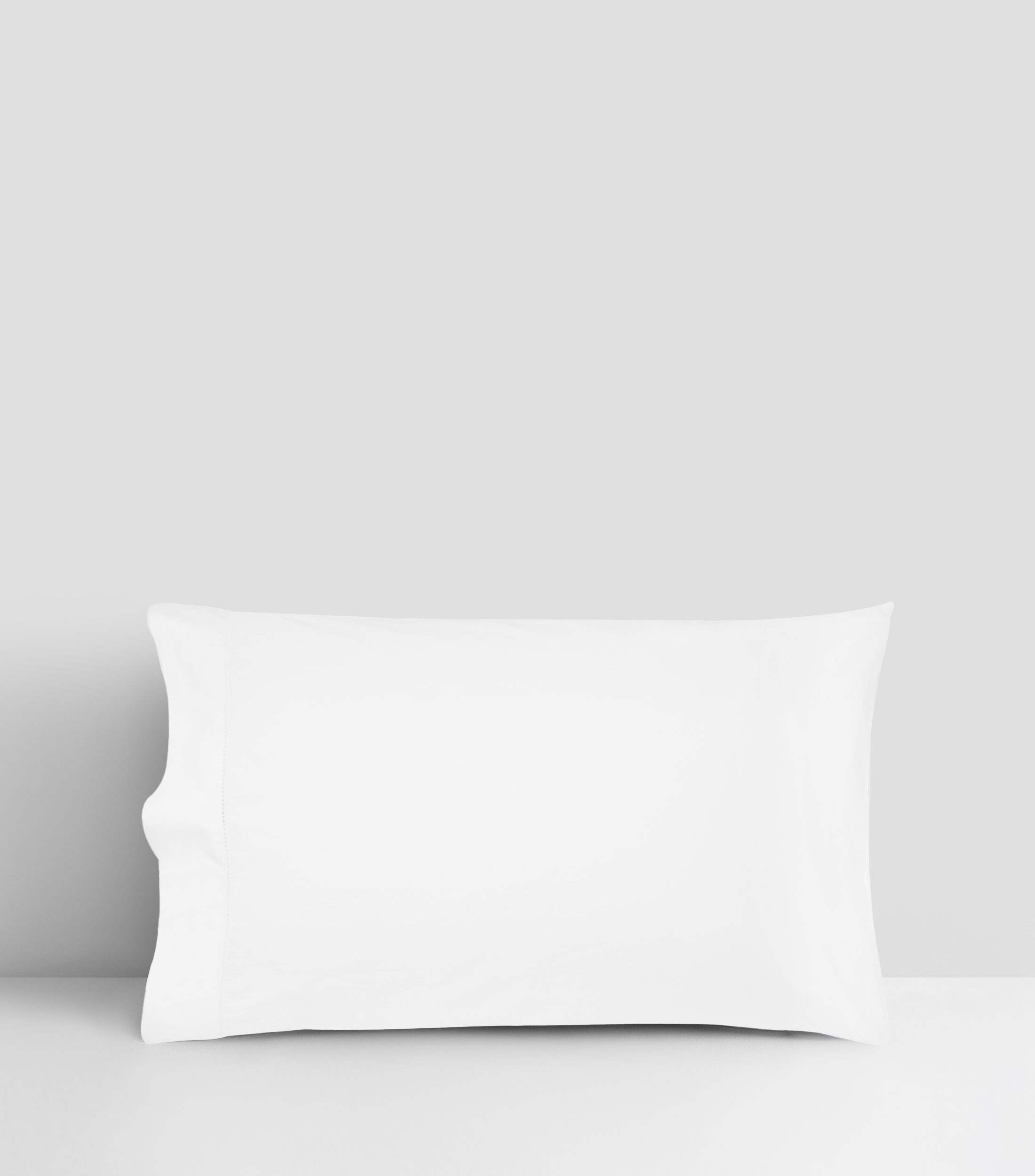 Juego de fundas para almohada estándar en algodón blanco