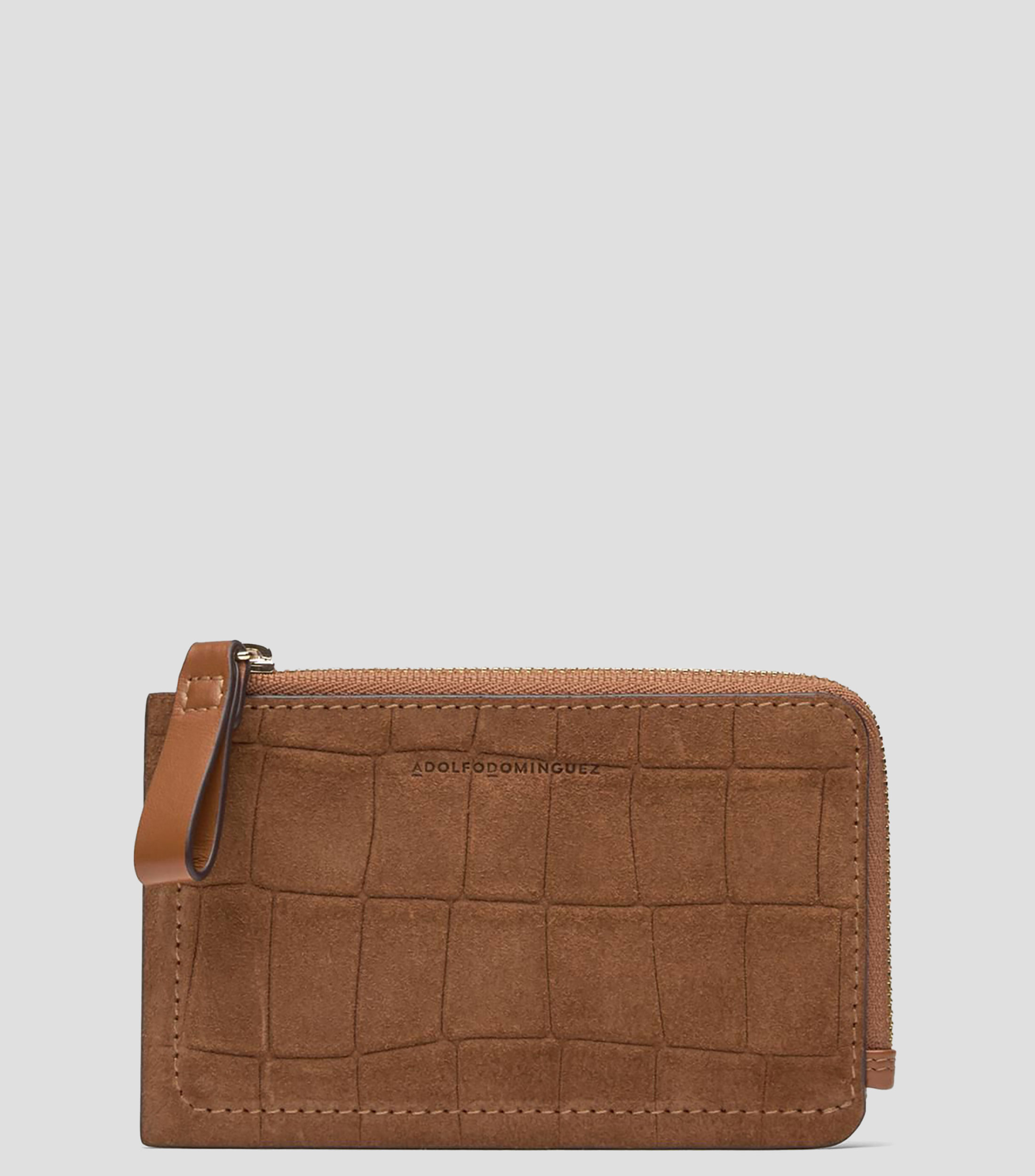 Cartera en piel liso Mujer