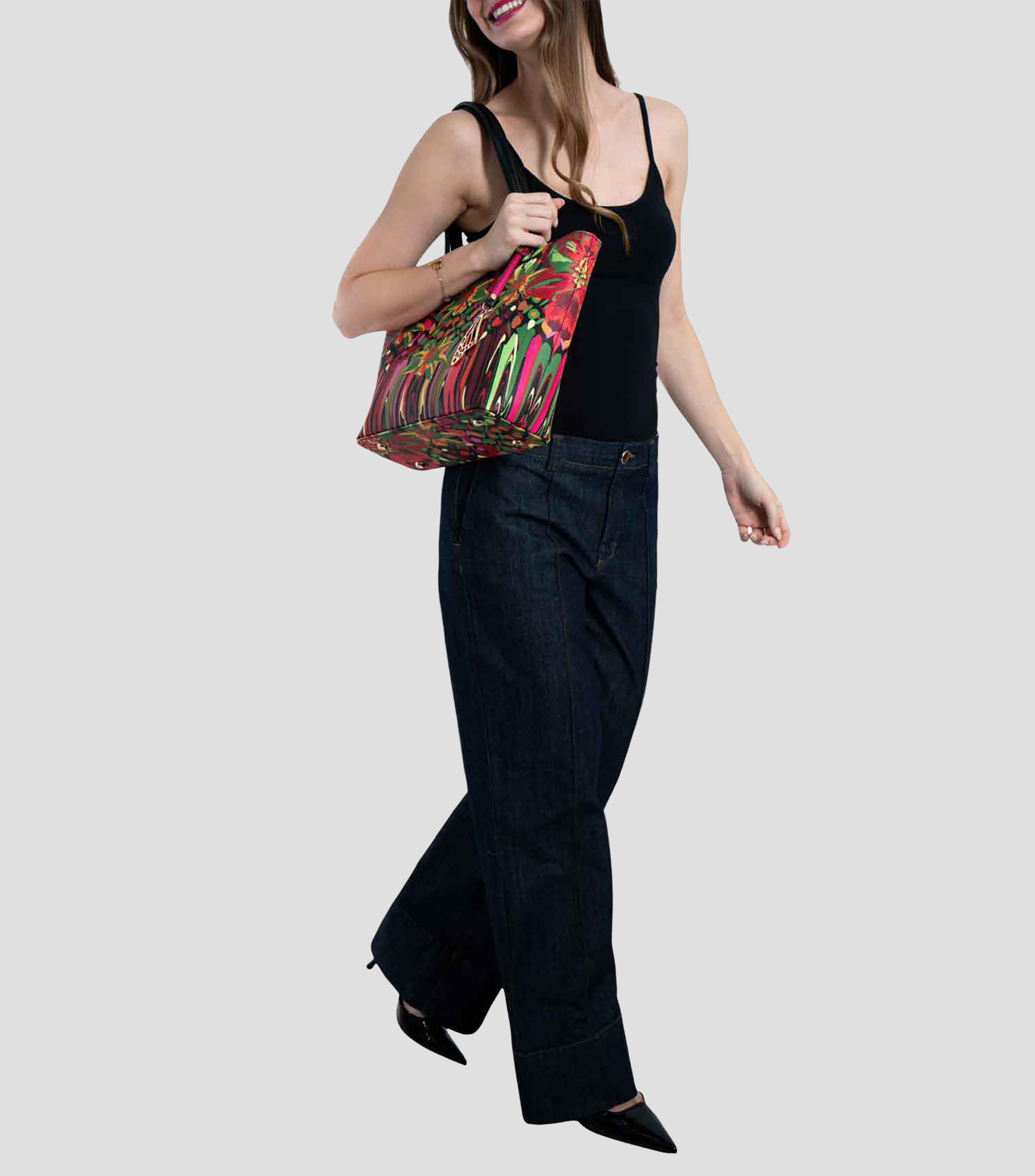 Bolsa tote estampada Mujer