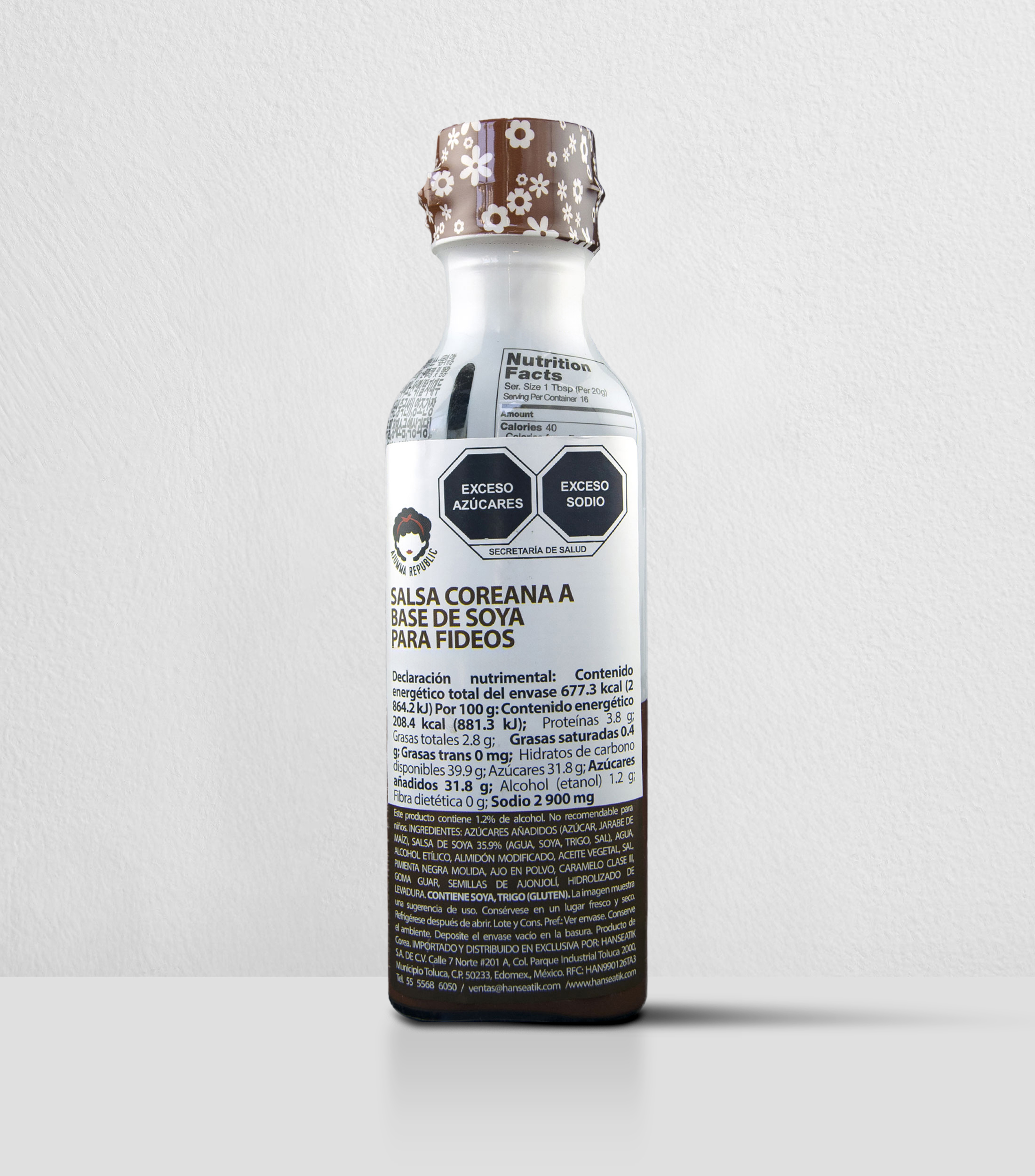 Salsa coreana base soya para fideos, 325 g